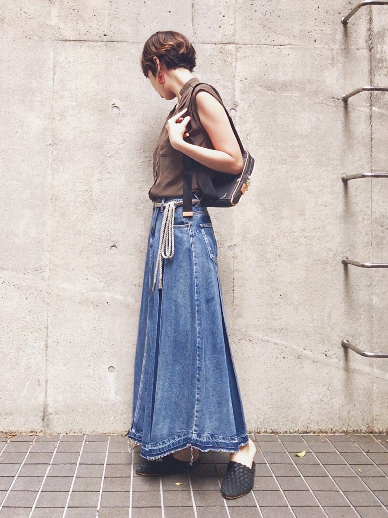 東京公式通販サイト ichi Denim Skirt ニットセット - スカート