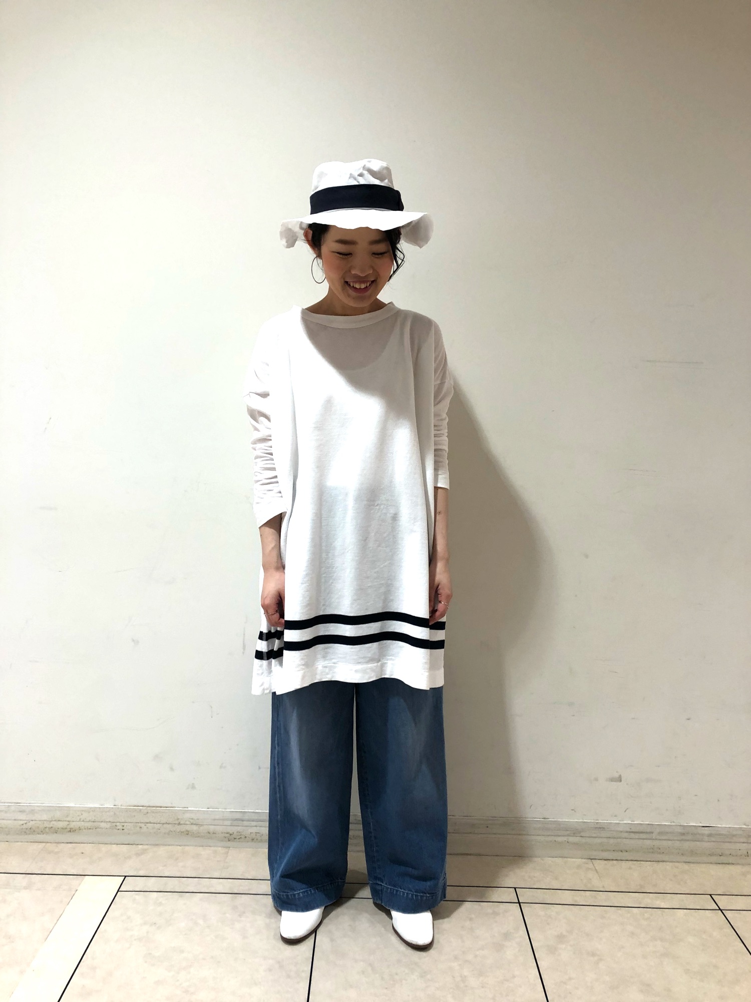 美品　45R フォーティファイブアール 麻世妙ダックコーティング ハット HAT 45R（フォーティファイブアール）の「麻世妙ダックコーティング