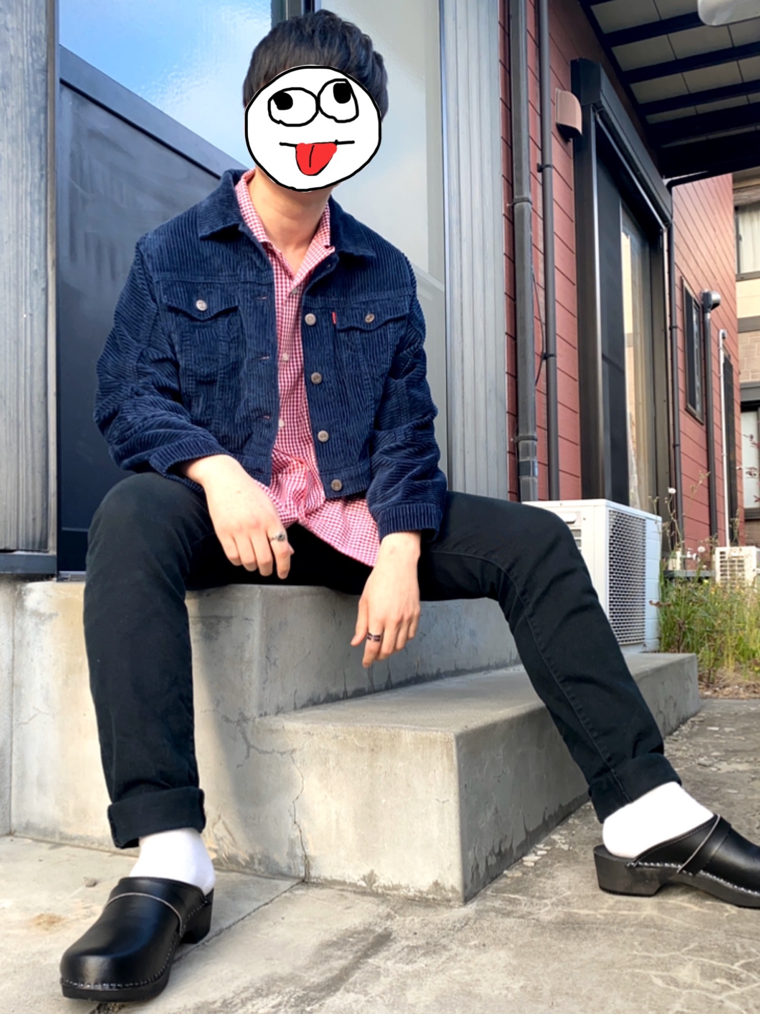 Levi'sのデニムジャケットを使った「ショート丈」のメンズ人気