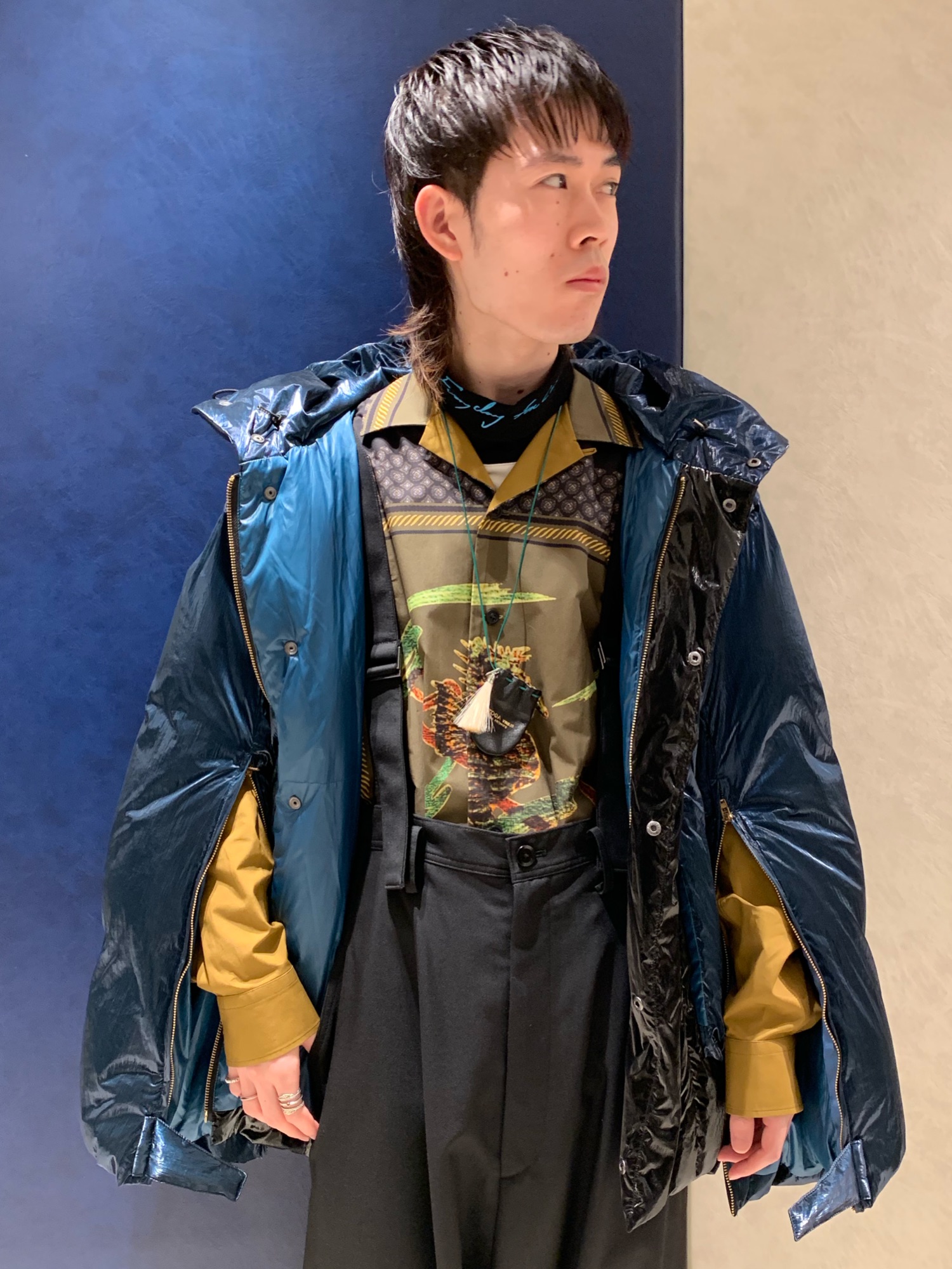 TOGA VIRILIS レイヤードコート TOGA VIRILIS(トーガ ビリリース)のNylon twill coatの通販