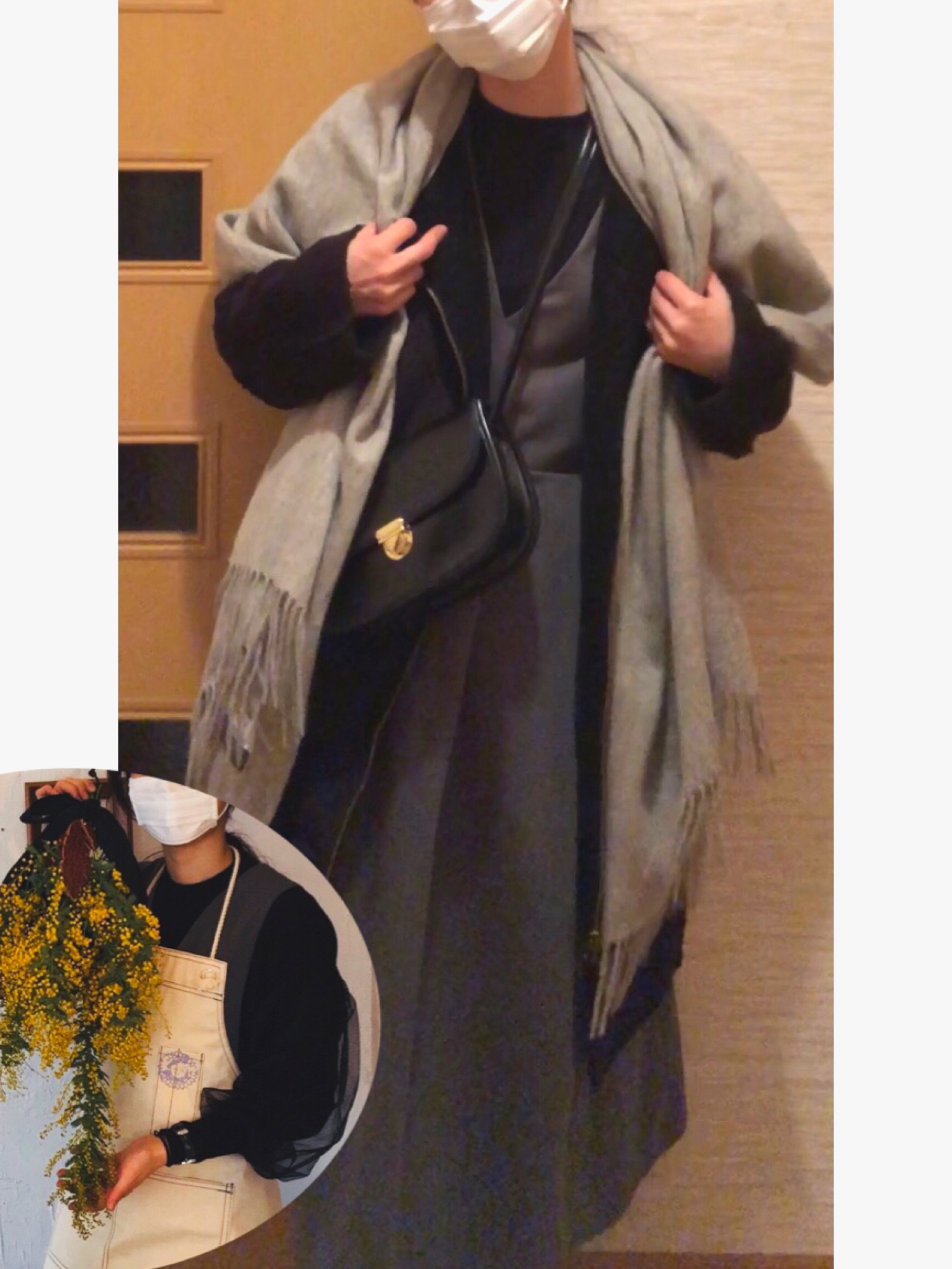 スピックアンドスパン  カシミヤウール チュールスリーブプルオーバー◆ Spick & Span（スピックアンドスパン）の「カシミヤウール チュール