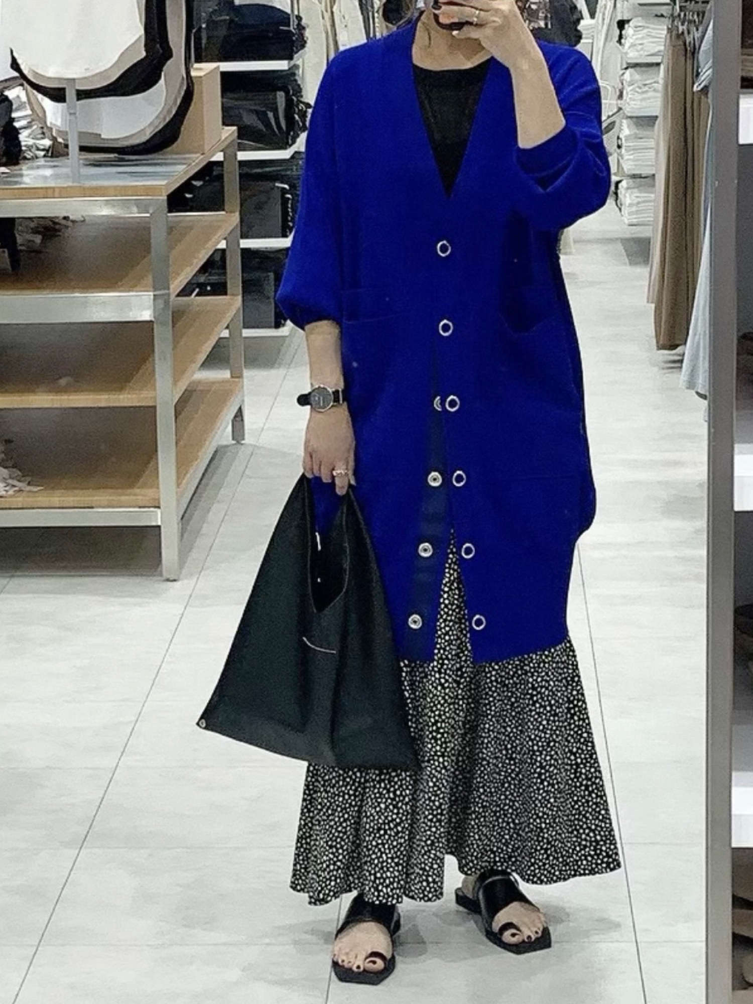 UN3D.（アンスリード）の「プリントアンサンブルシャツワンピース