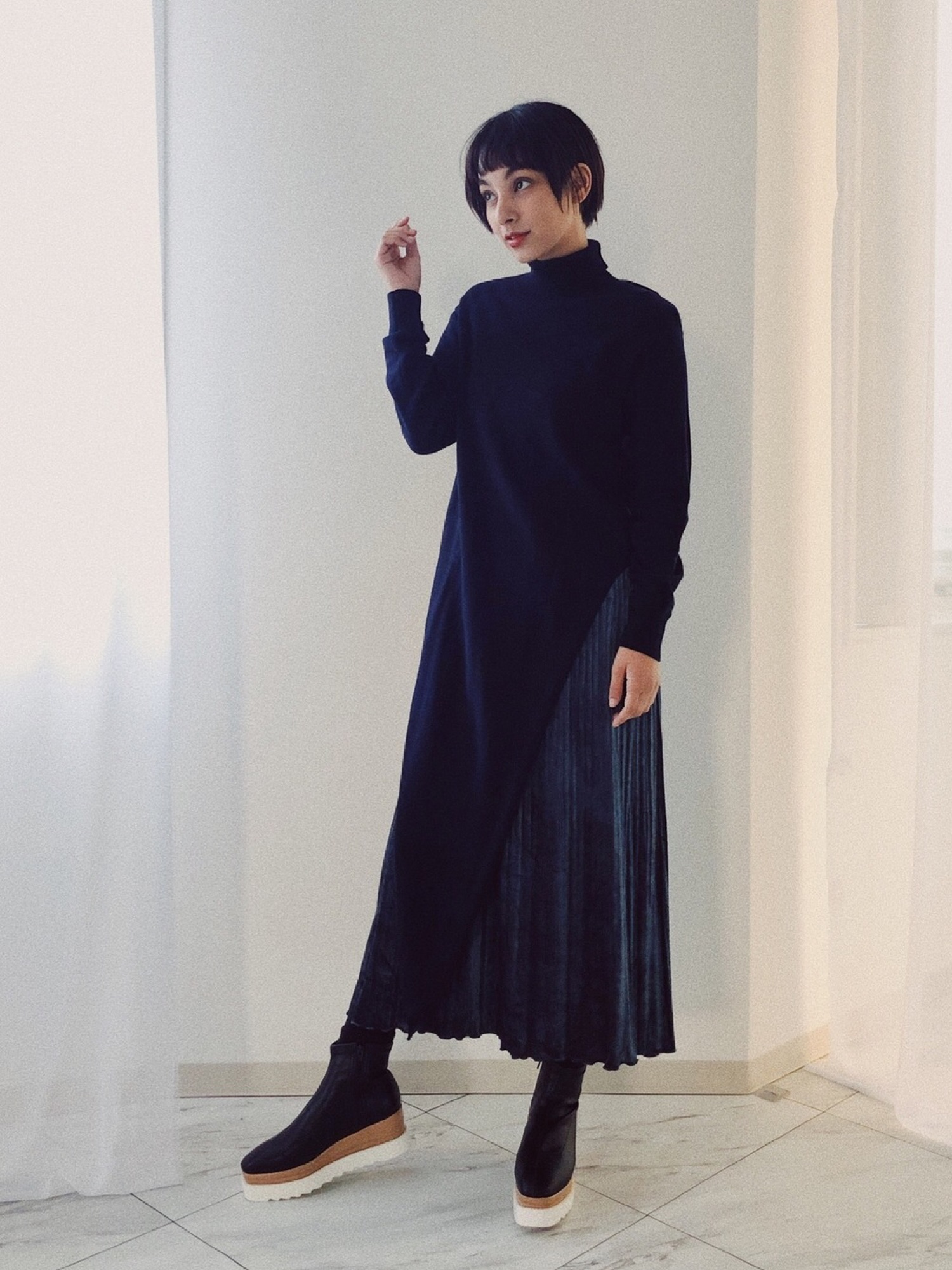 ニット/セーター 6(ROKU)LOOP TURTLE NECK KNIT 6（ロク）の「＜6(ROKU)＞LOOP TURTLE NECK KNIT/ニット（ニット