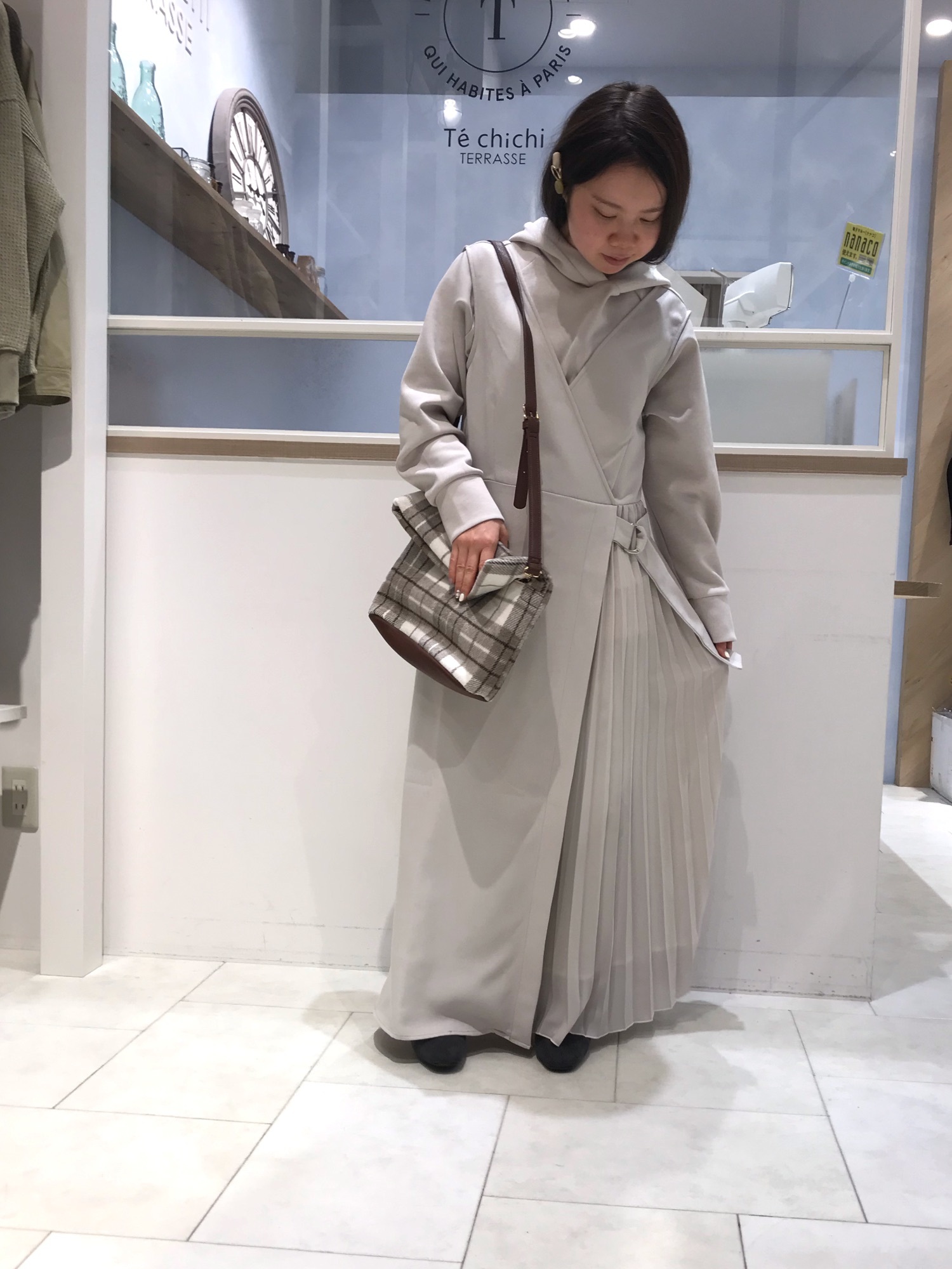 CHISHIRO チシロ　ジャンスカ（前後着着用可） CHISHIRO/チシロ 浜松産天日干しリネンジャンバースカート