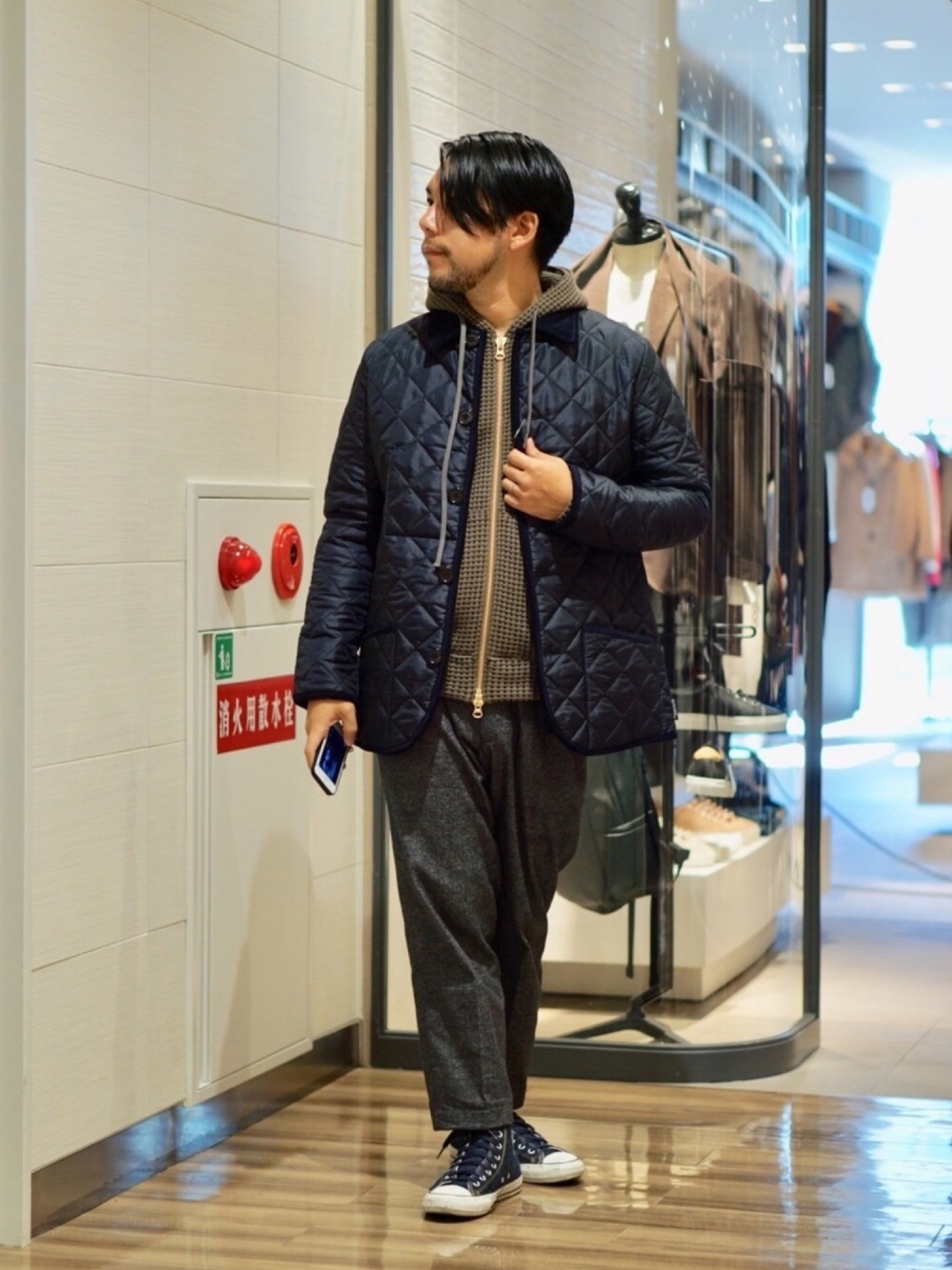 Traditional Weatherwear×SHIPS JET BLUE: 別注 Outlast キルティング 