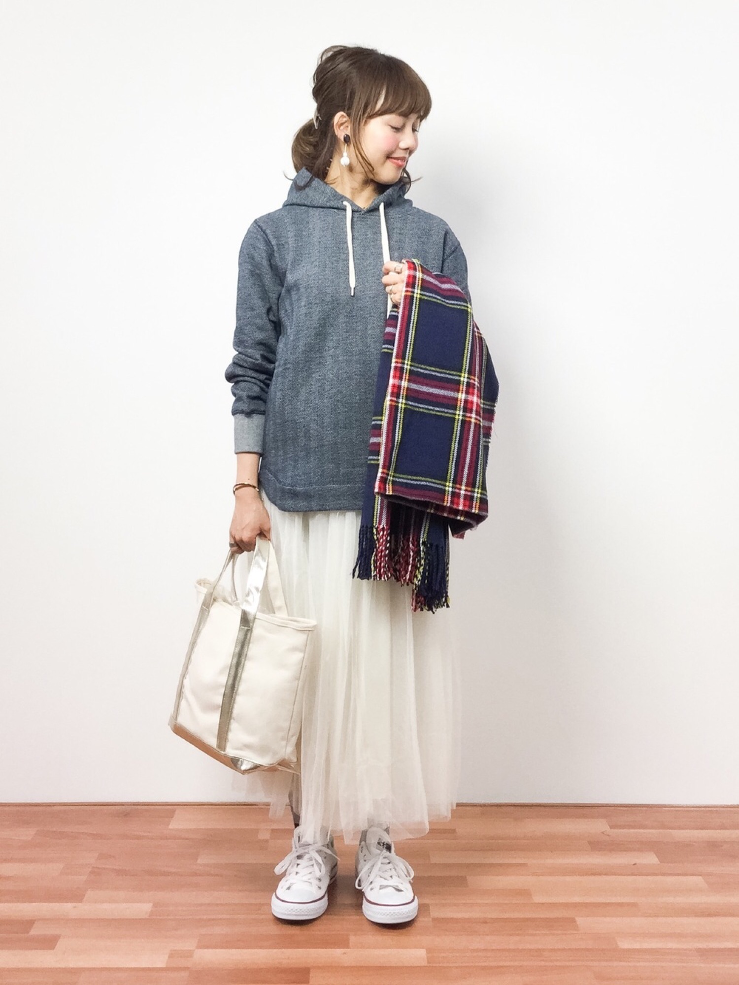 IENA CHAMPION 別注ヘリンボンパーカー IENA（イエナ）の「CHAMPION 別注ヘリンボンパーカ◇（パーカー）」 - WEAR