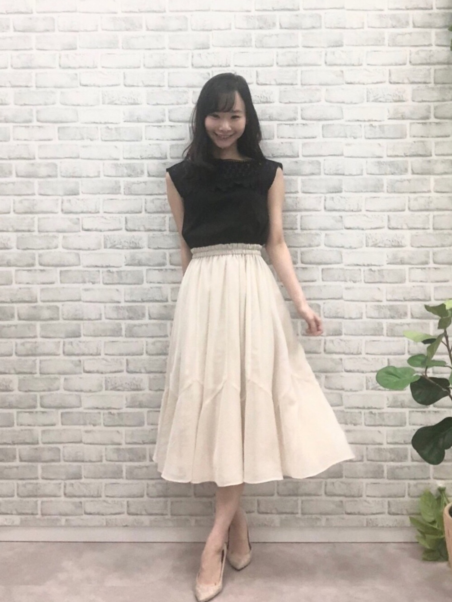 Swingle ドッキング ワンピース 田中みな実 美人百花 グリーン ホワイト Swingle ドッキング ワンピース 田中みな実 美人百花 グリーン