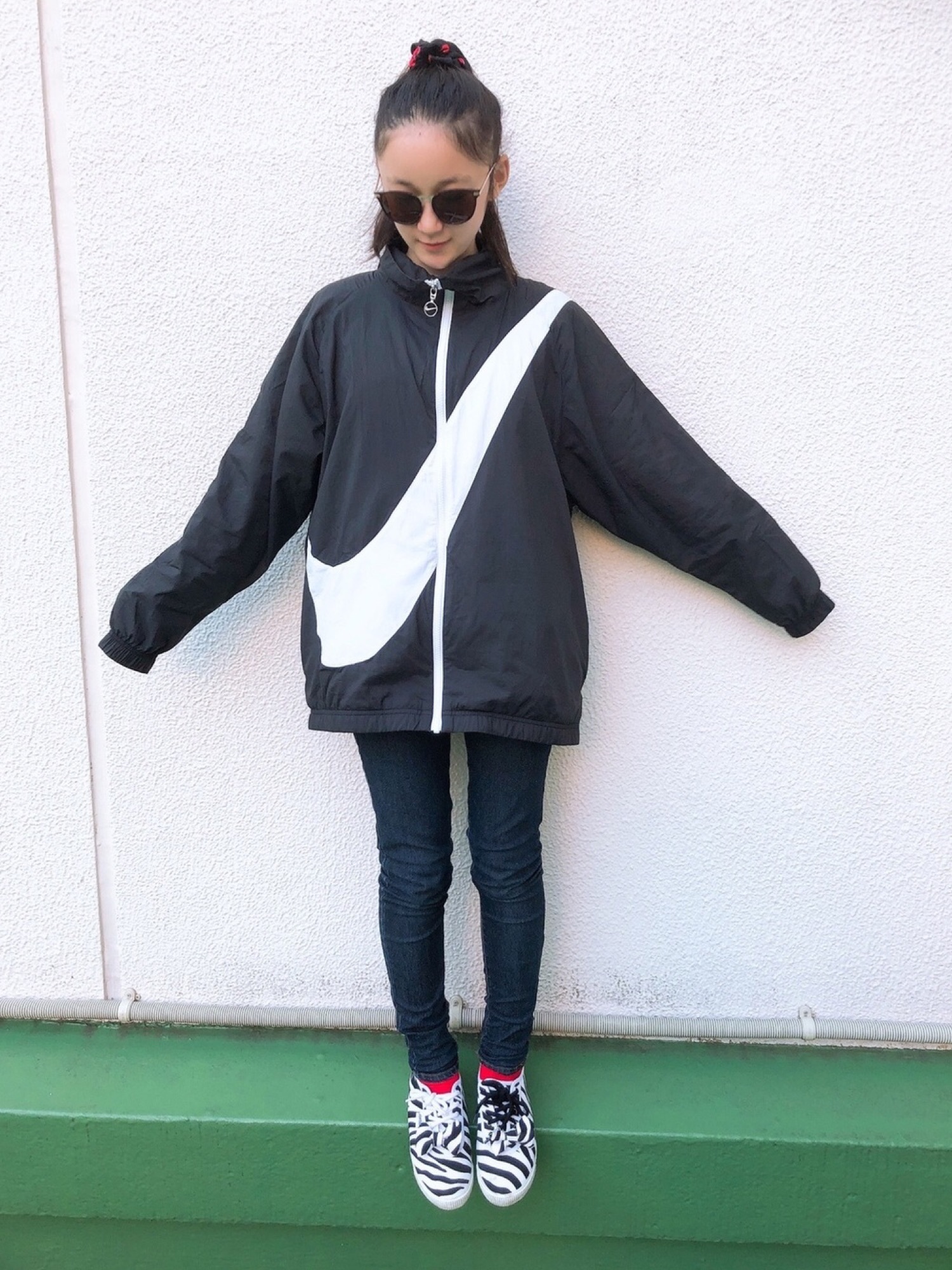NIKE - NIKE ナイキ WS スウッシュ ウーブン CB ナイロン ジャケット NIKE（ナイキ）の「NIKE/ナイキ ウィメンズ スウッシュ ウーブン