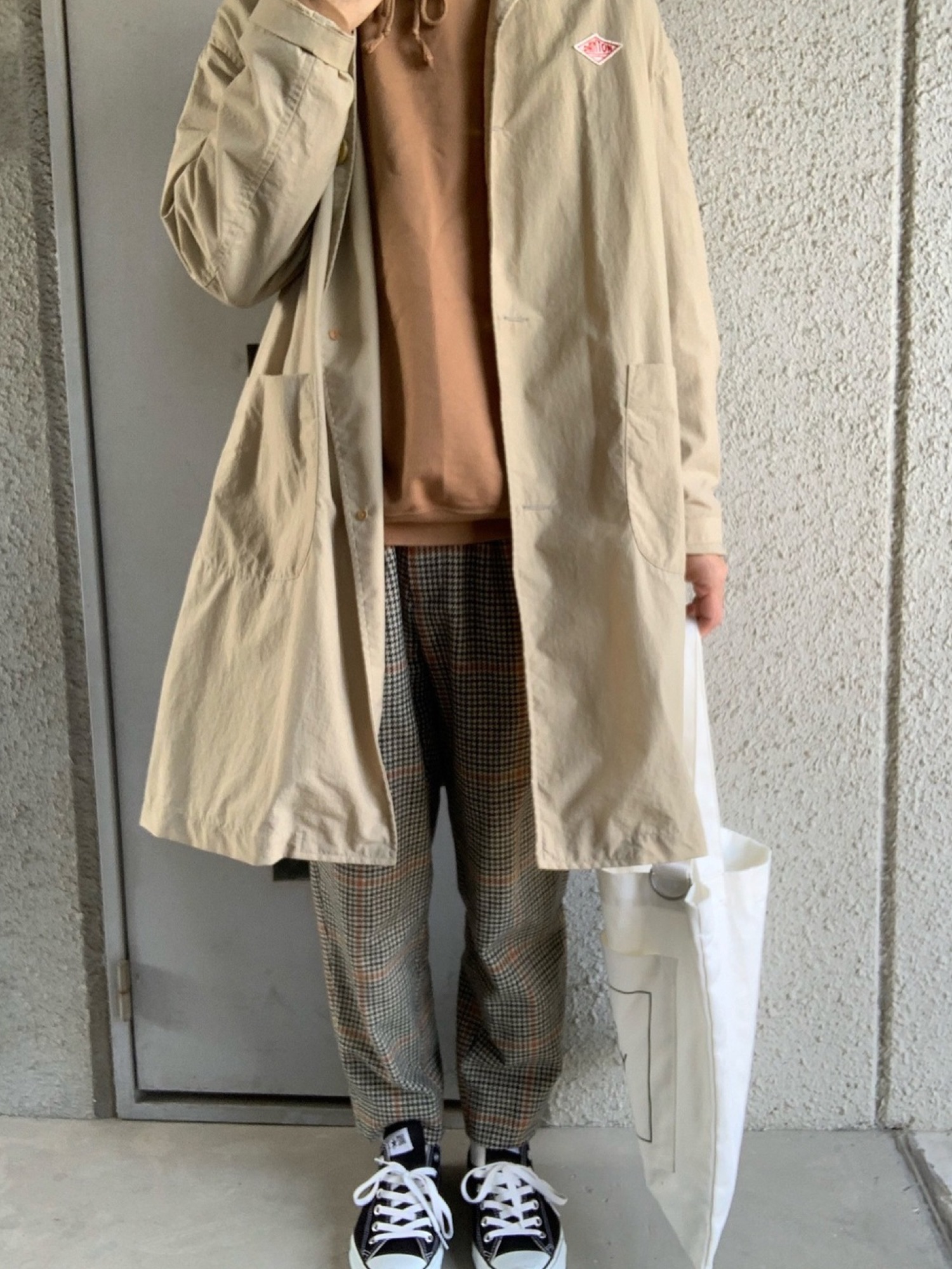 JieDa HOUND'S TOOTH 3TUCK SLACKS SIZE:1