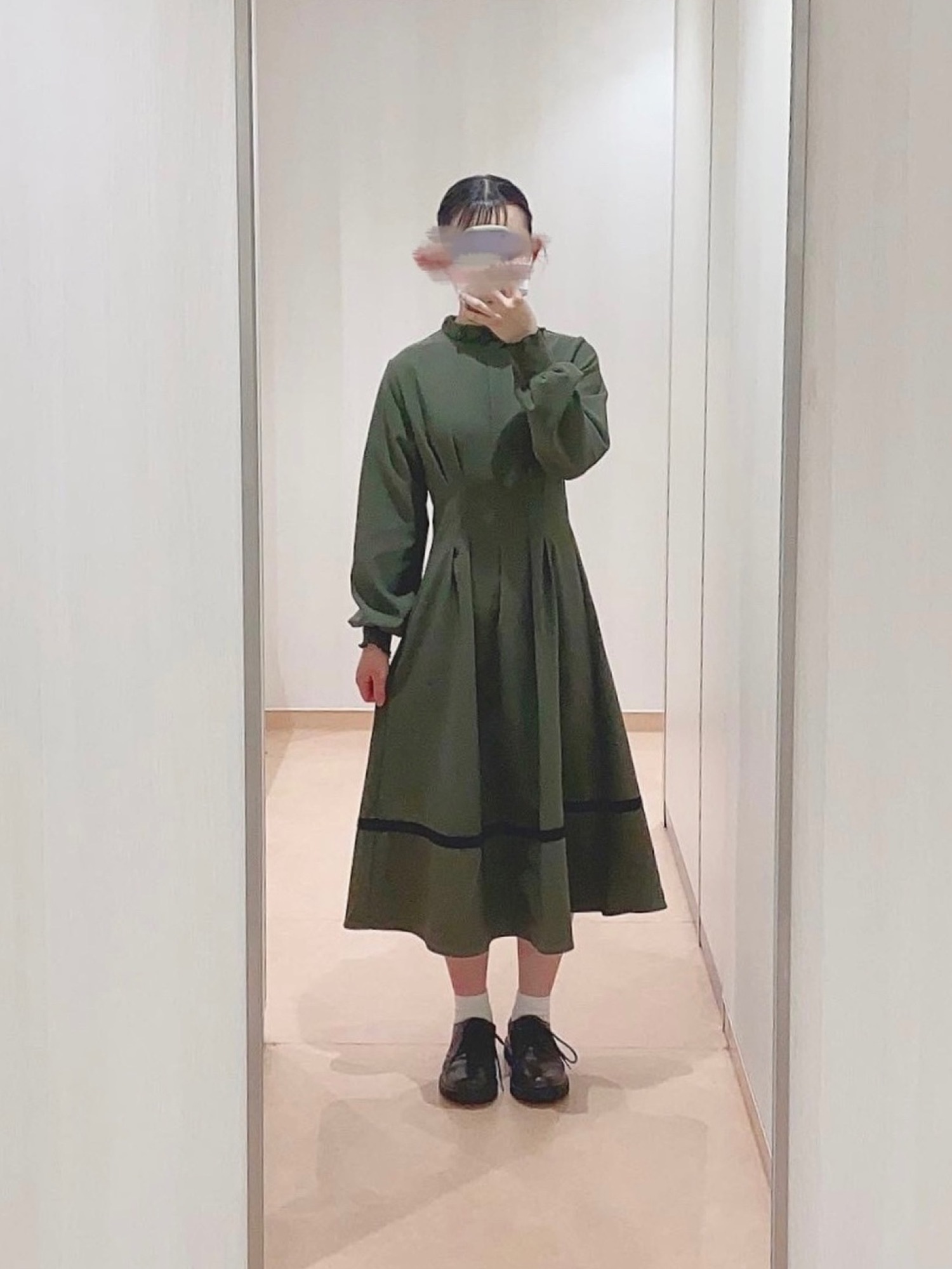 idem カーキ ワンピース idem カーキ ワンピース idem Jersey Lady ワンピースカーキ idem イデム