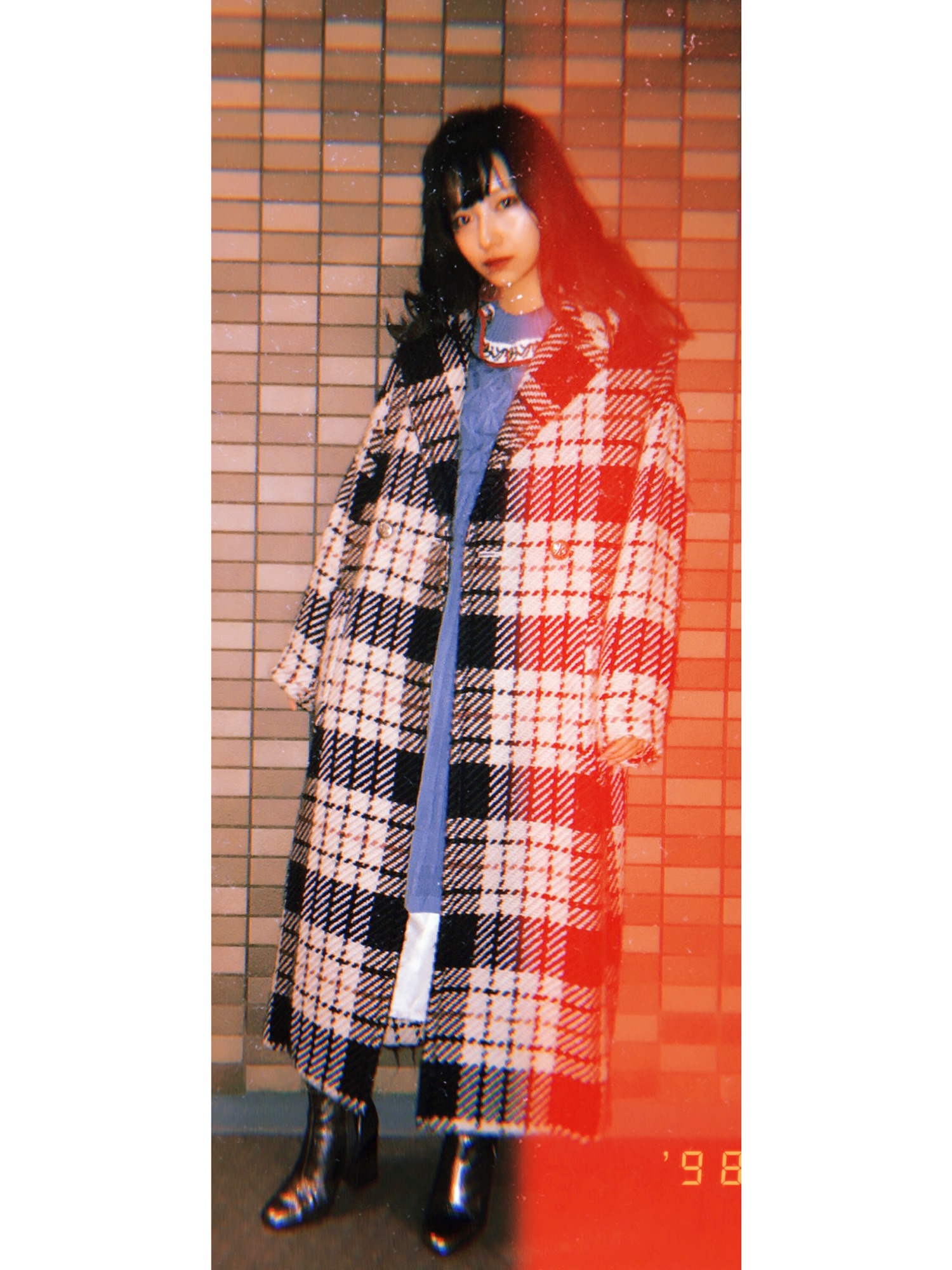 PAMEOPOSE FIRE CARNATION KNIT DRESS 新品 紺 