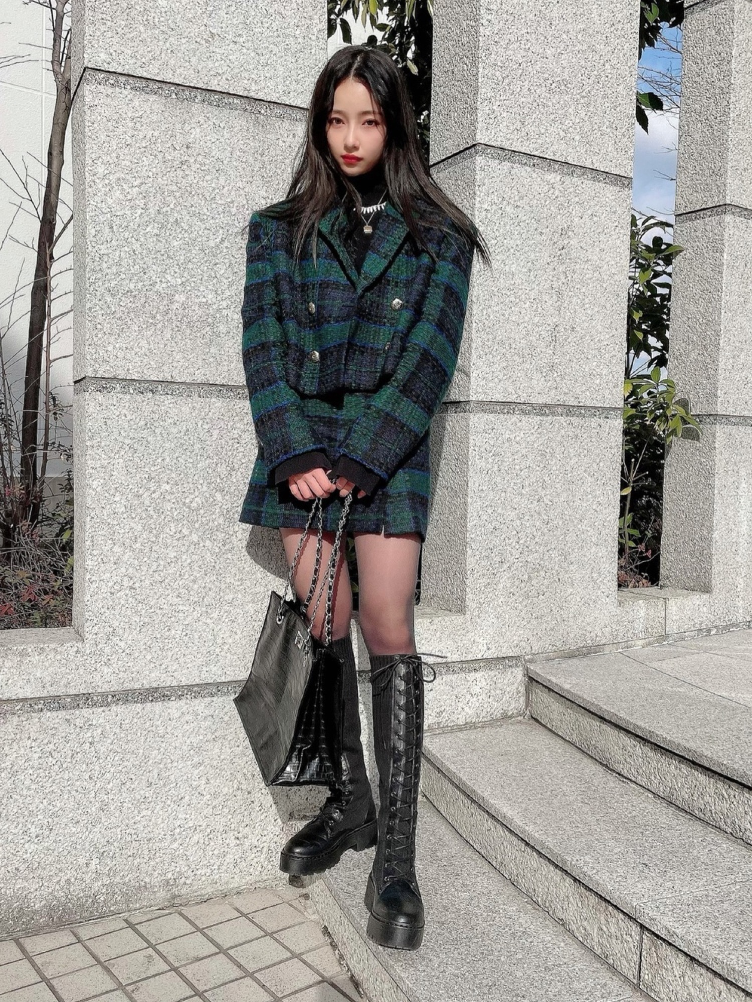 Ameri（アメリ）の「HAND STITCH OVER KNIT（ニット/セーター）」 - WEAR