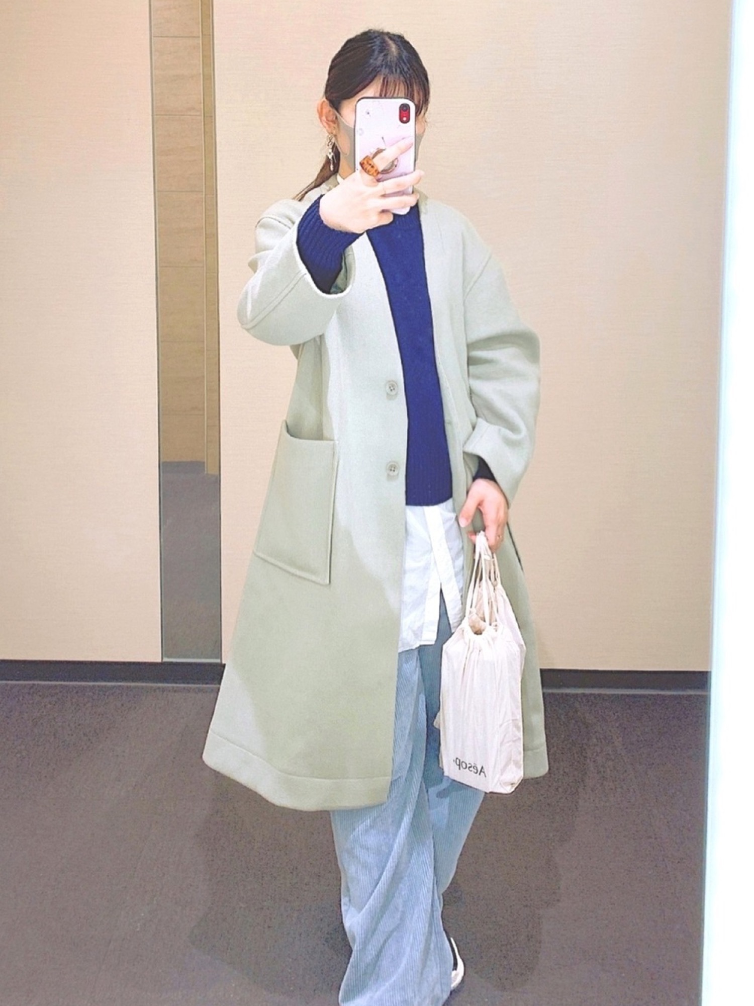 relume リヨセルセイヒンゾメロングシャツ　イエロー リヨセルセイヒンゾメロングシャツ◇ | ジャーナルスタンダード