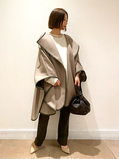 プラージュ　ポンチョコート　ベージュ plage（プラージュ）の「ポンチョコート◇（ポンチョ）」 - WEAR