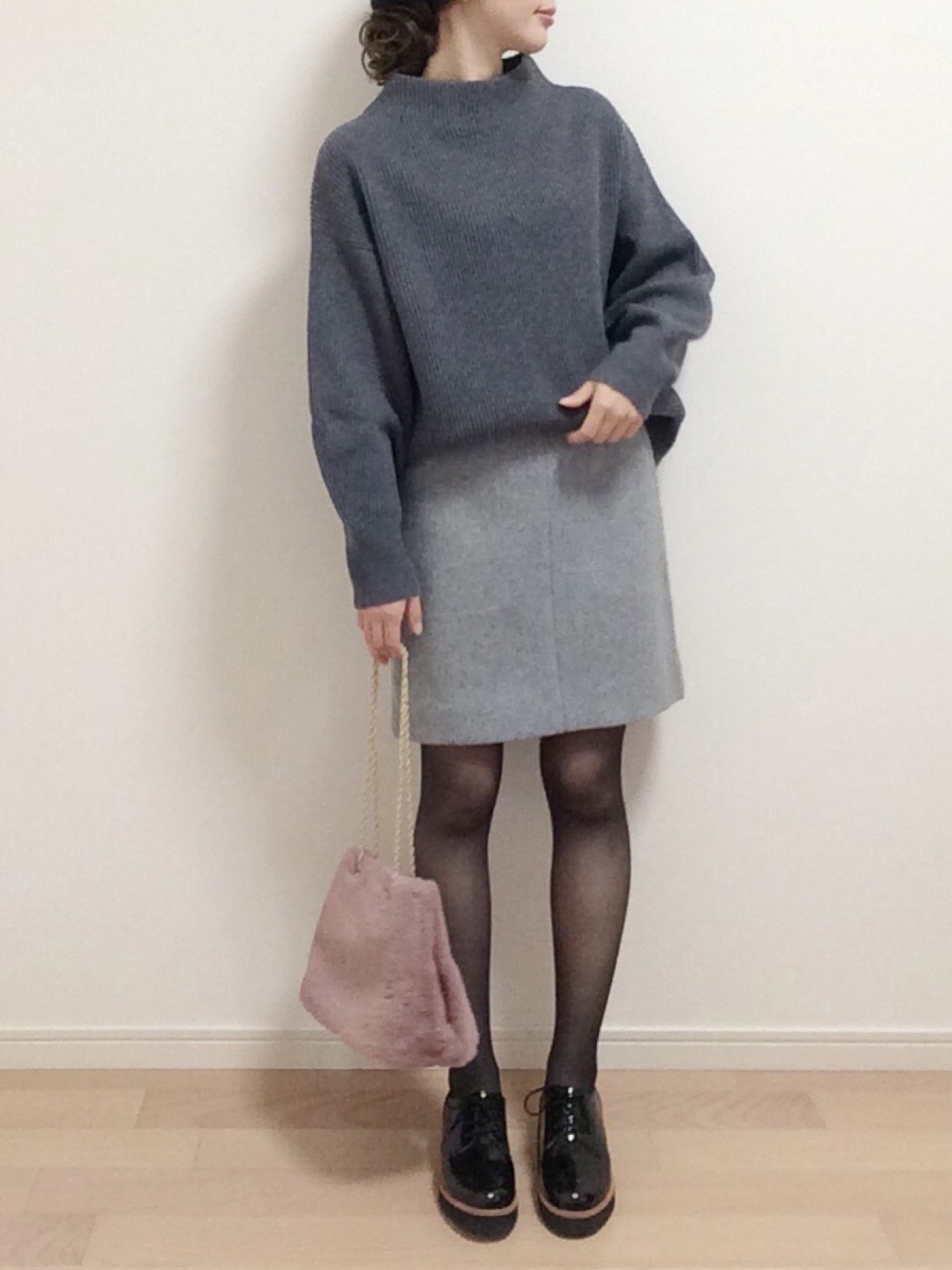 【新品未使用】スローブイエナ シープメルトン 台形 スカート