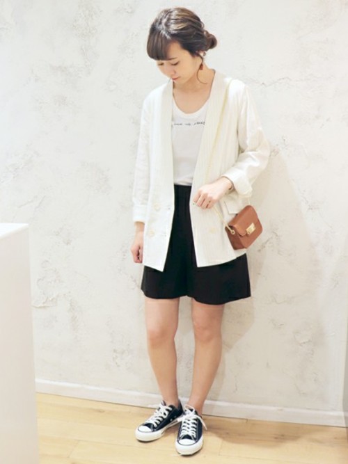 SLOBE IENA - 新品☆SLOBE IENA☆Vis/麻 ダブルVネックジャケット SLOBE IENA（スローブイエナ）の「Vis/麻 ダブルVネックジャケット