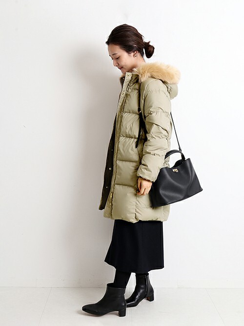 極美品スローブイエナリバーシブルダウンコート SLOBE IENA（スローブイエナ） ダウンジャケット 36 アイボリー