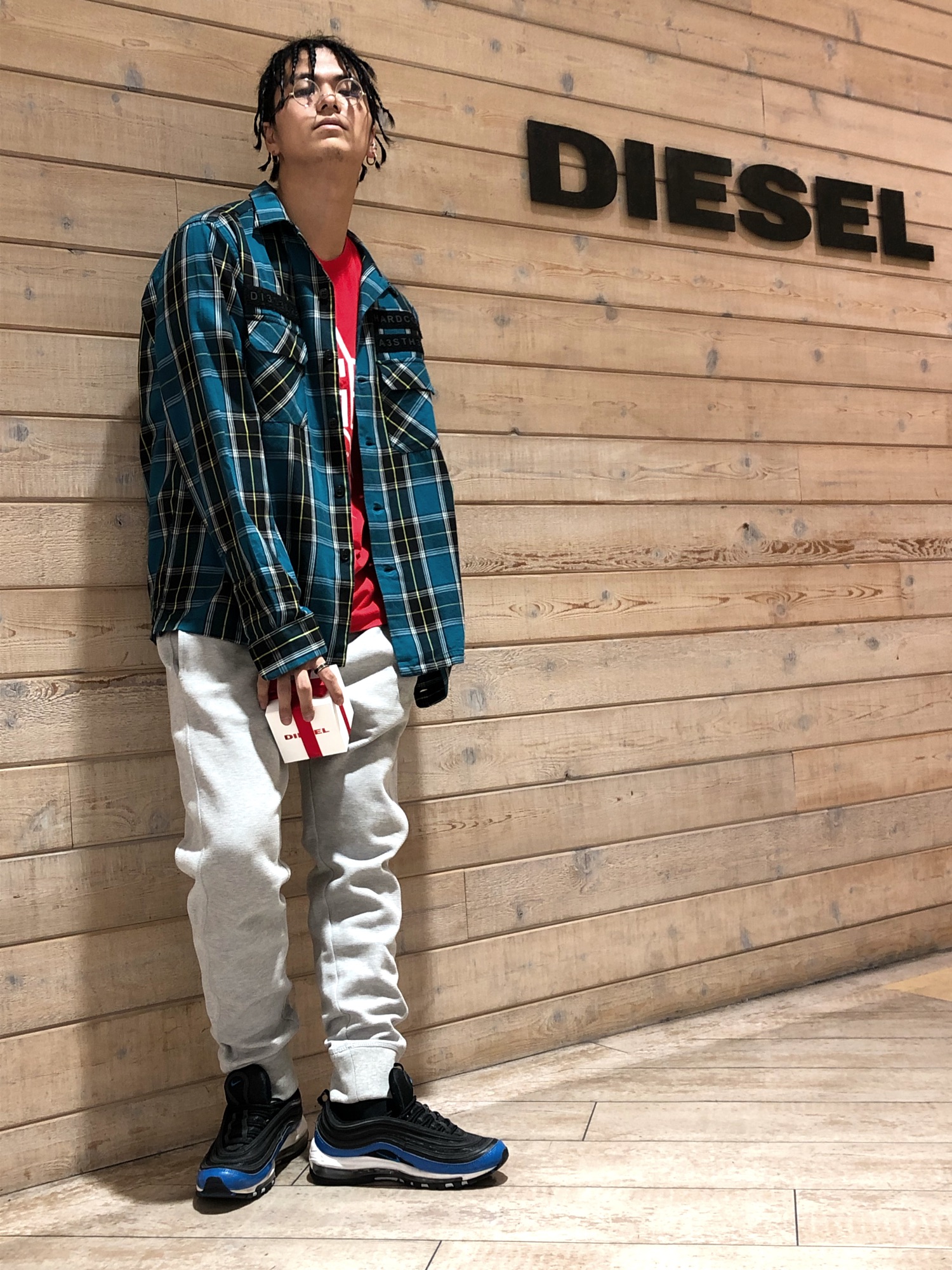 DIESEL（ディーゼル）の「メンズ シャツ フラネルチェックシャツ