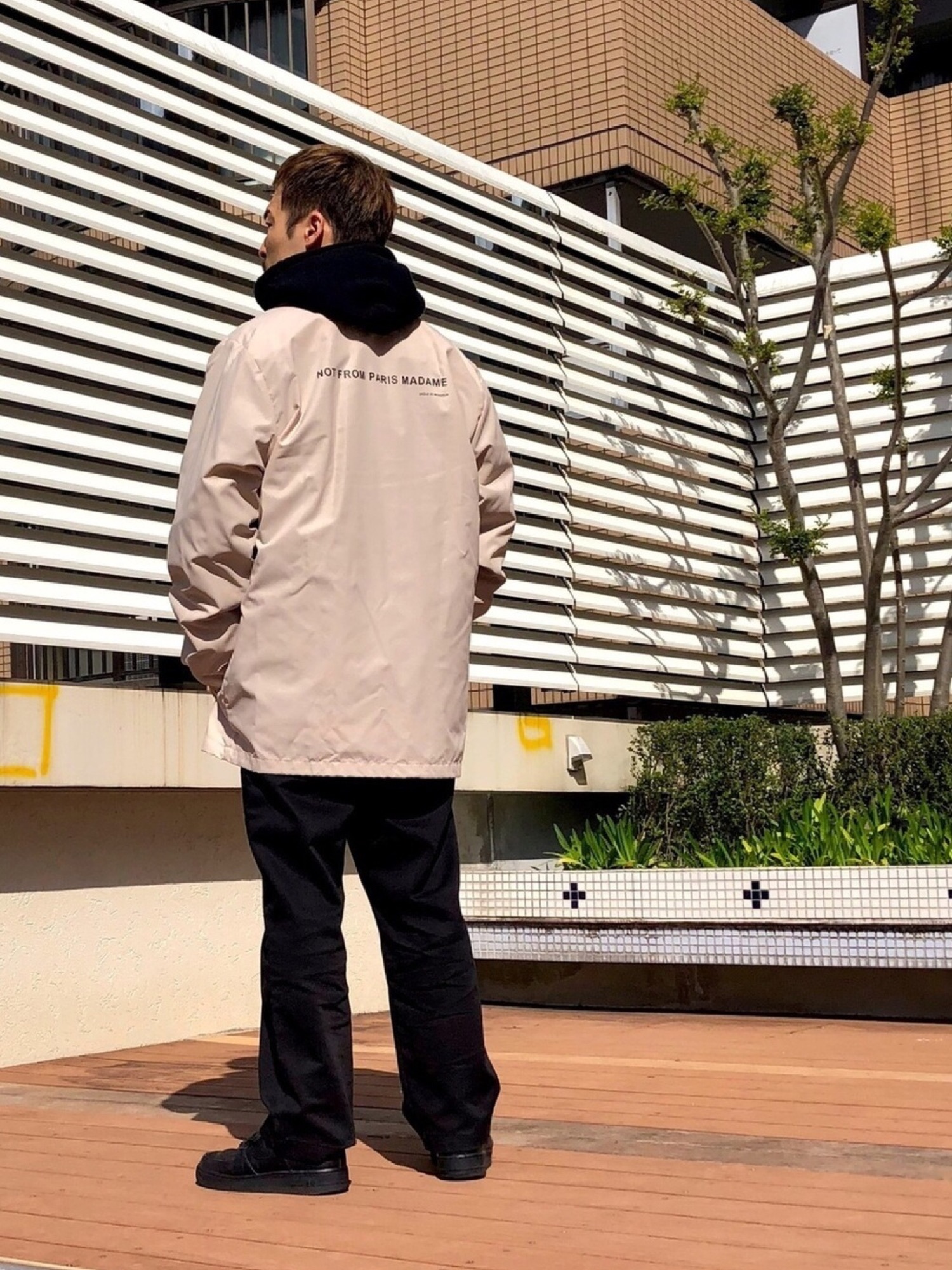 Drole De Monsieurのナイロンジャケットを使った人気ファッション 