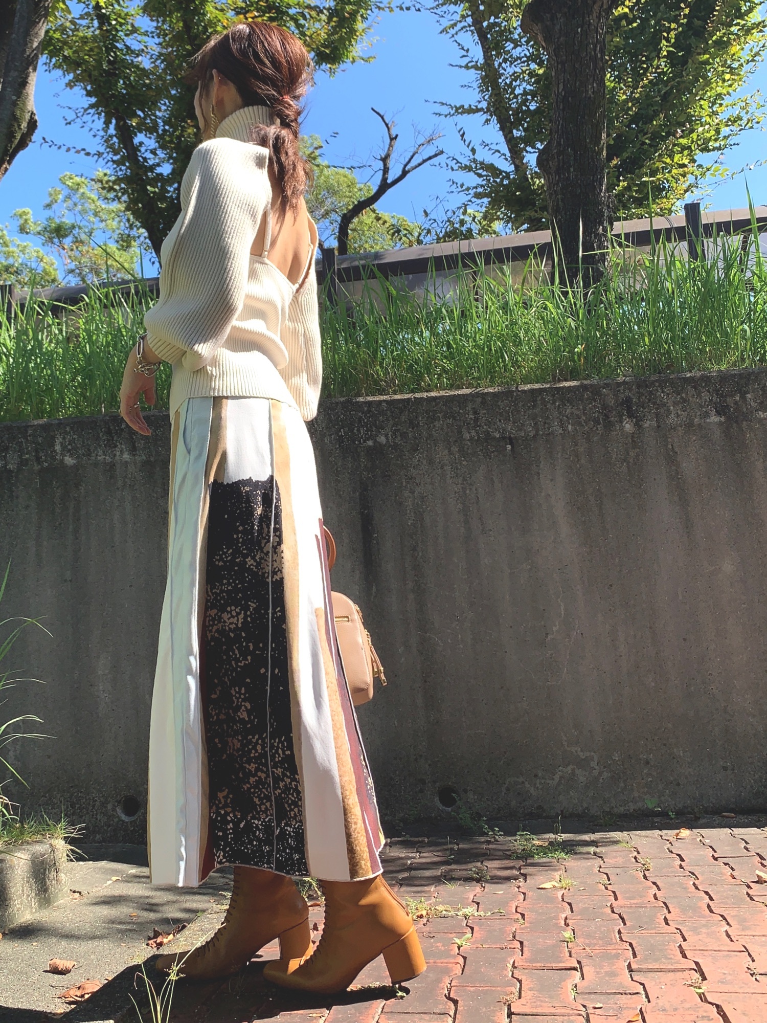 アメリヴィンテージ　FUDE ART SKIRT Ameri（アメリ）の「FUDE ART SKIRT（スカート）」 - WEAR