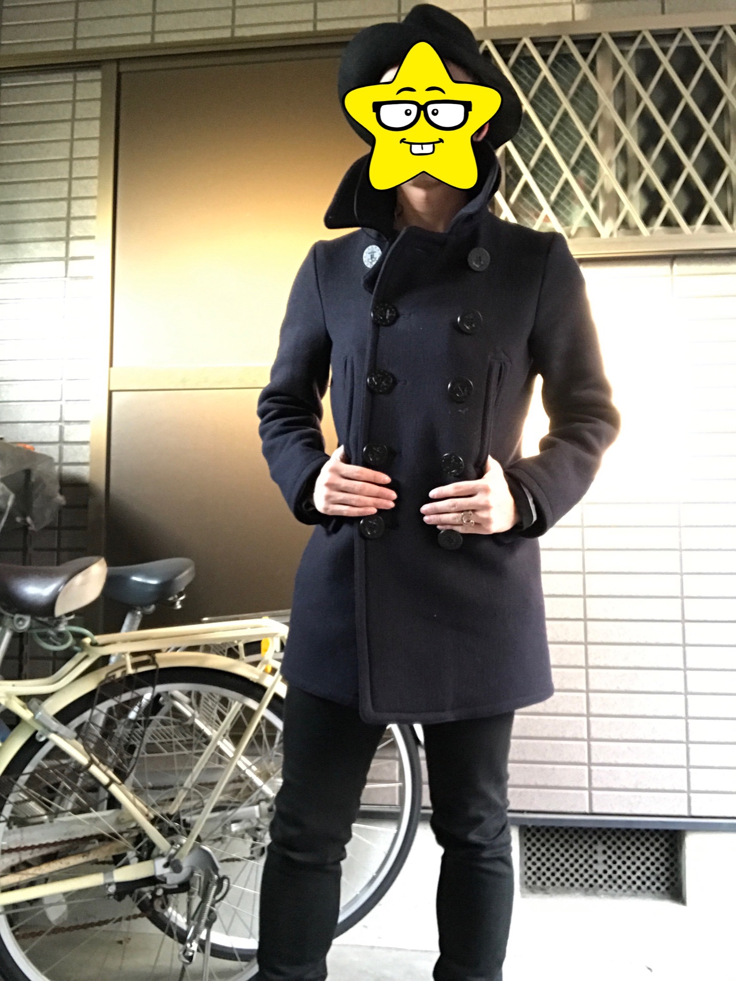 Rags Mcgregor 10ボタンピーコート S RAGS McGREGOR （ラグス