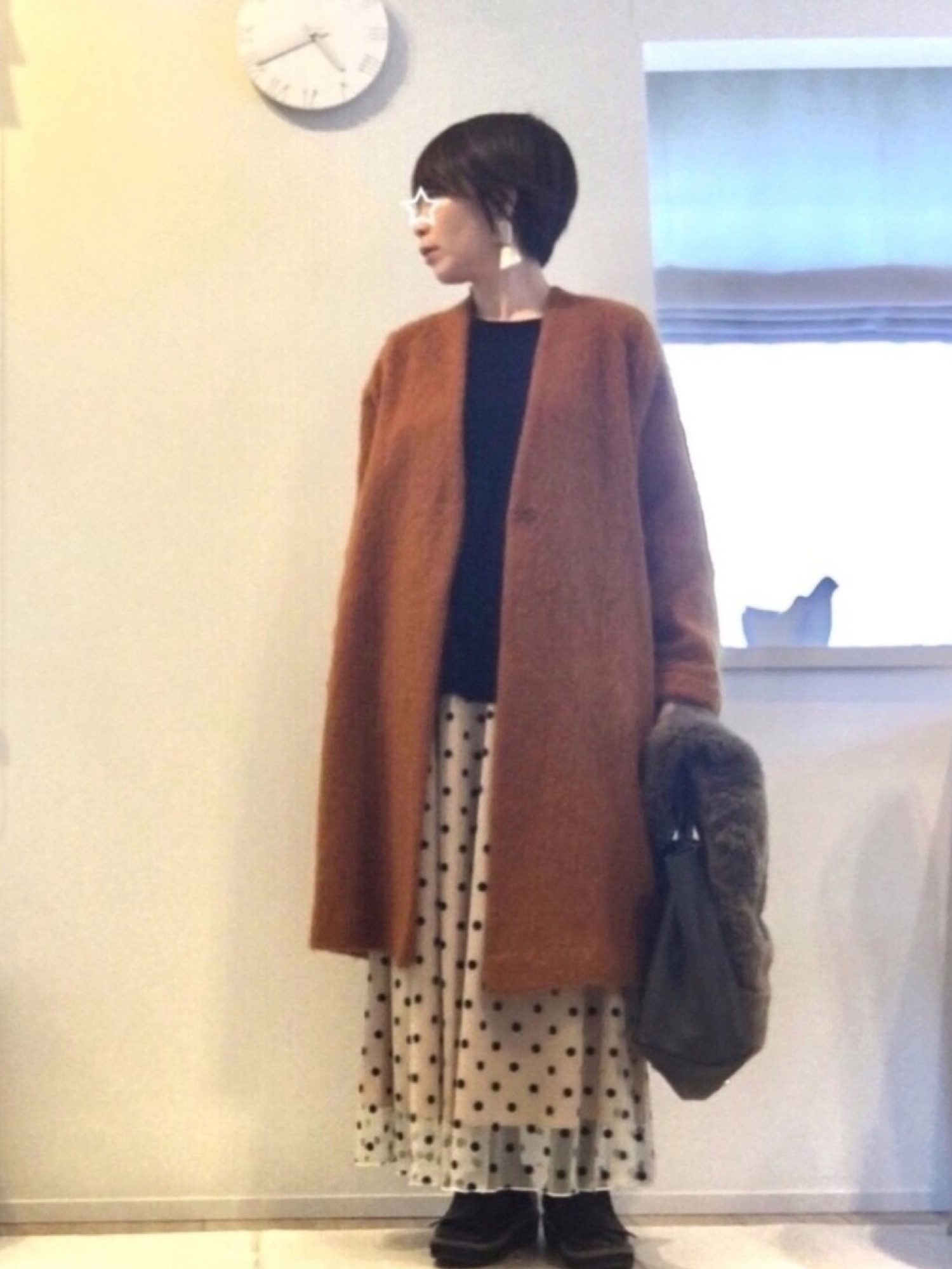 CAROLINA GLASER / ドットチュール ロングスカートを使った人気