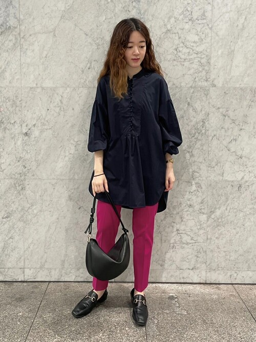 新品タグ付き DRESSTERIOR 亀恭子さんコラボ ボタンチュニックシャツ DRESSTERIOR（ドレステリア）の「◇【スタイリスト亀恭子さん