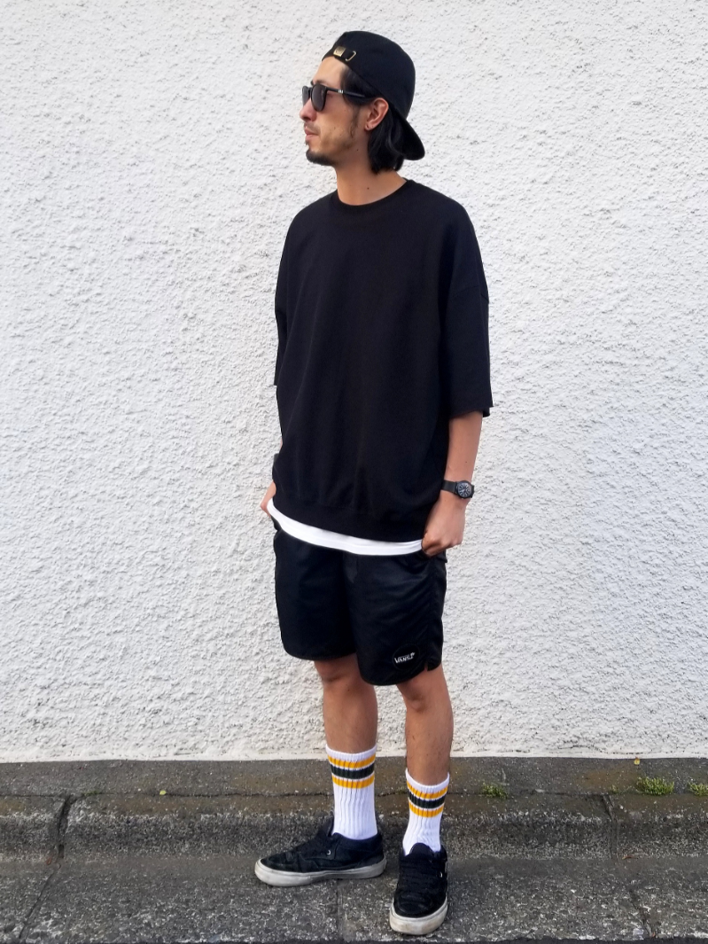 VANS ☆ ハーフ キャブ クラシック スニーカー カジュアルコーデ VANS(ヴァンズ)＞HALF CAB ハーフキャブ 33 DX スニーカーを使っ