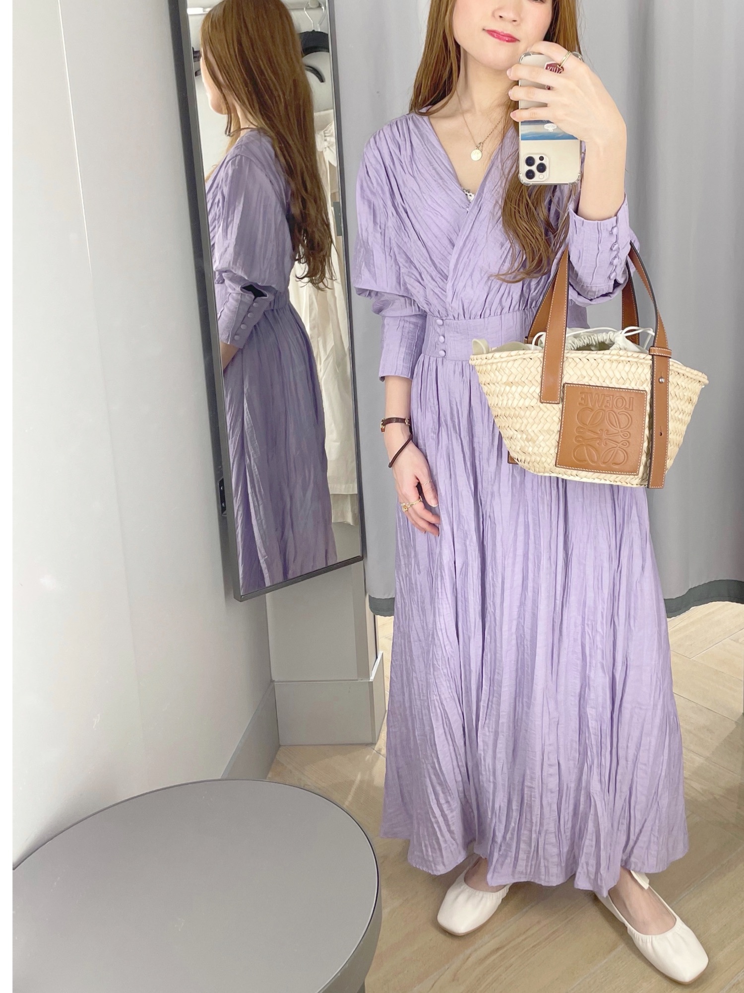 AMERI(アメリ)の「CACHE COEUR DRESS(ワンピース