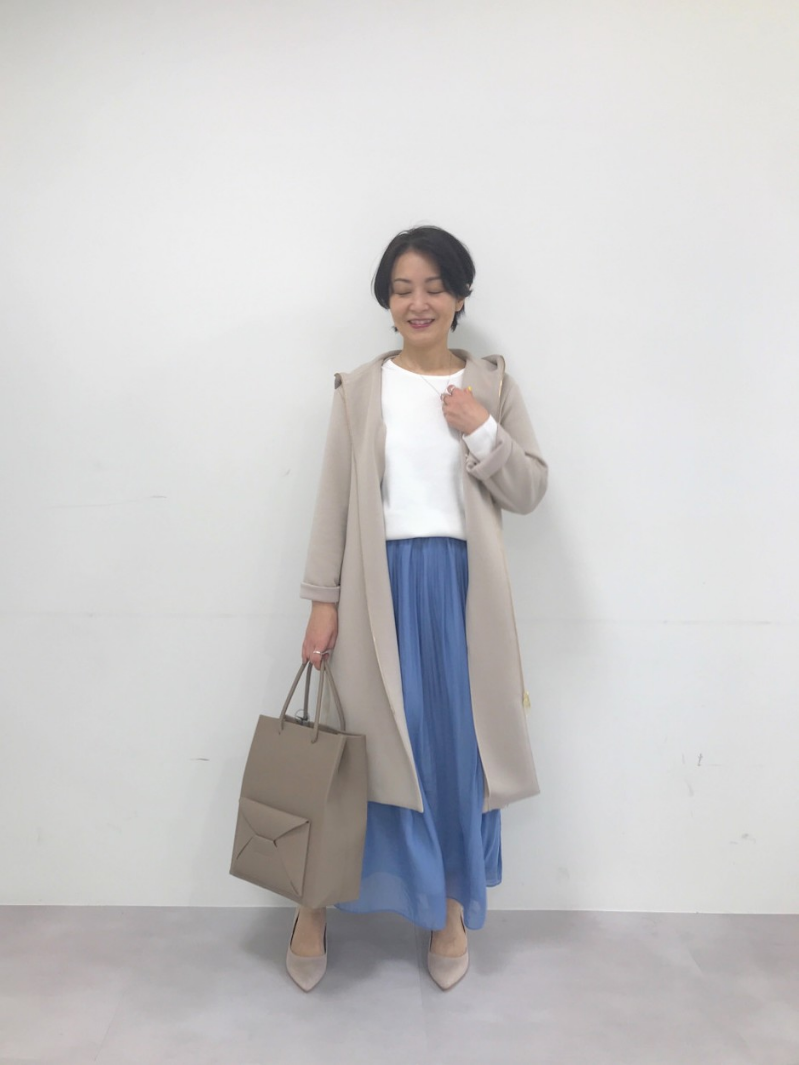 【美品】リヴドロワ◆ダンボールZIPコート　ロングシーズン大活躍の羽織アイテム ロングシーズン大活躍の羽織アイテム】ダンボールZIPコート