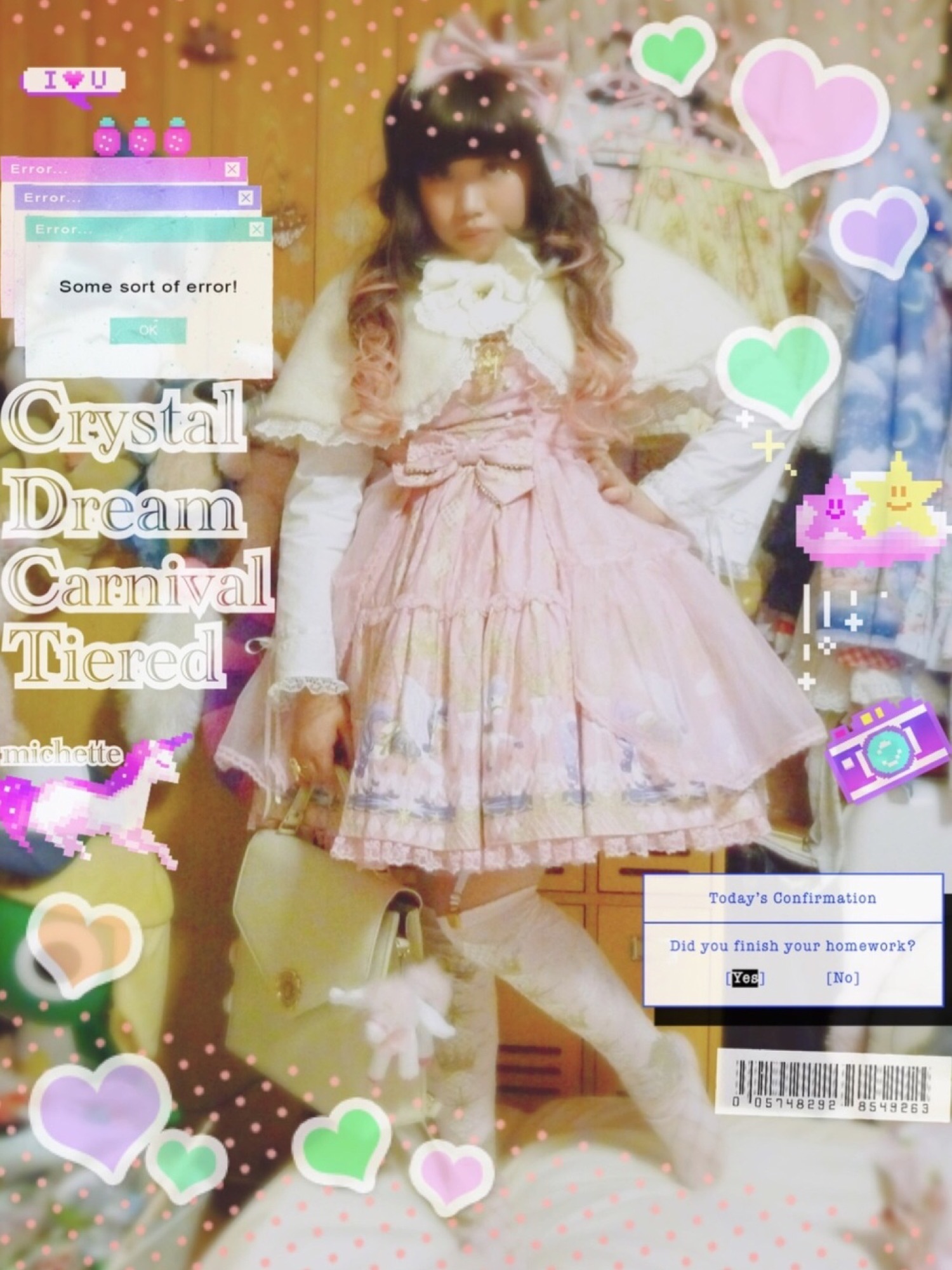 Crystal Dream Carnival Dress ピンクセットフォーマル/ドレス