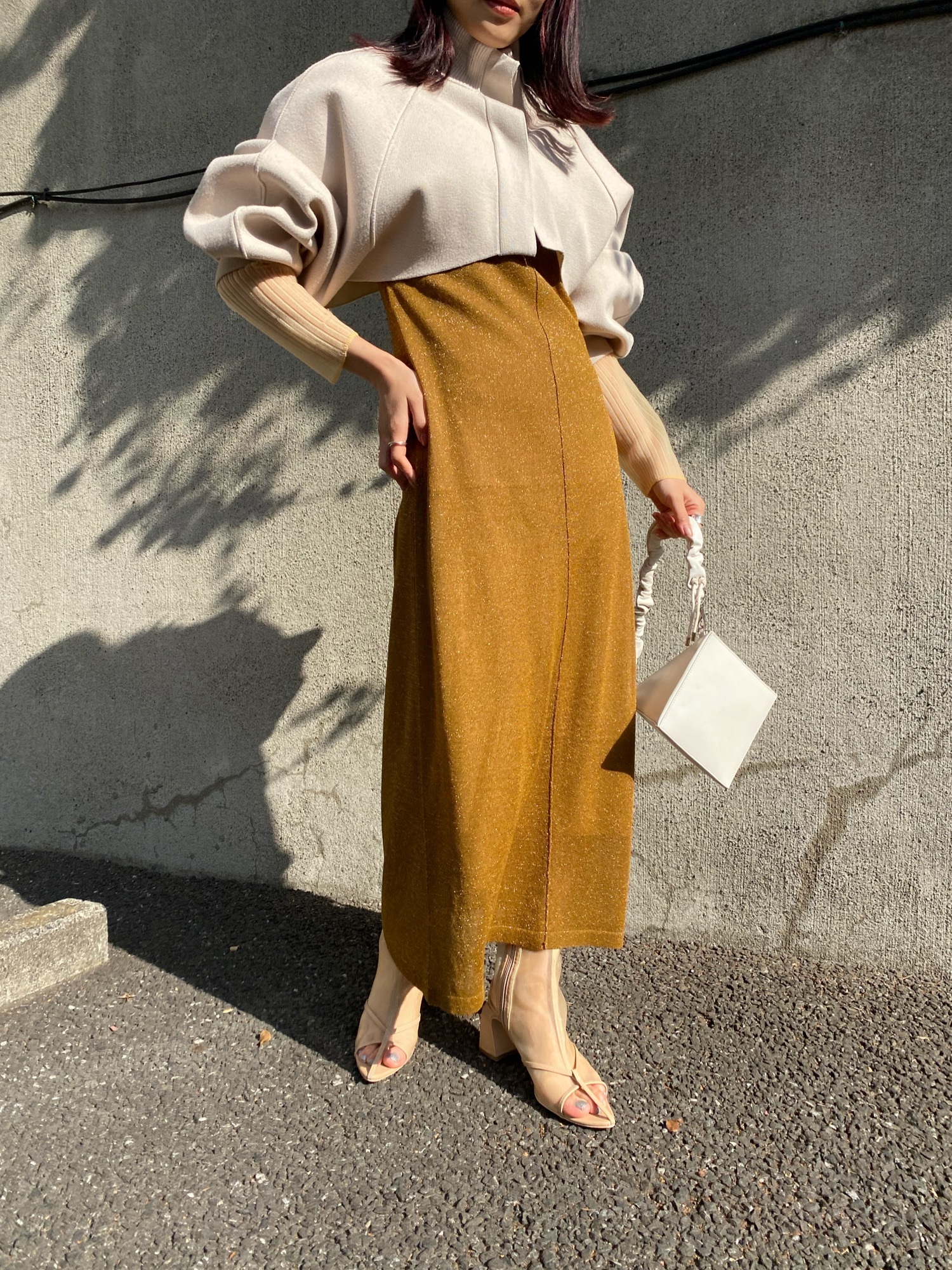 Ameri（アメリ）の「SHINE SET KNIT DRESS（ワンピース）」 - WEAR