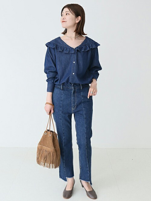 Spick & Span（スピックアンドスパン）の「#【5 1/2】ダンガリーフリル 