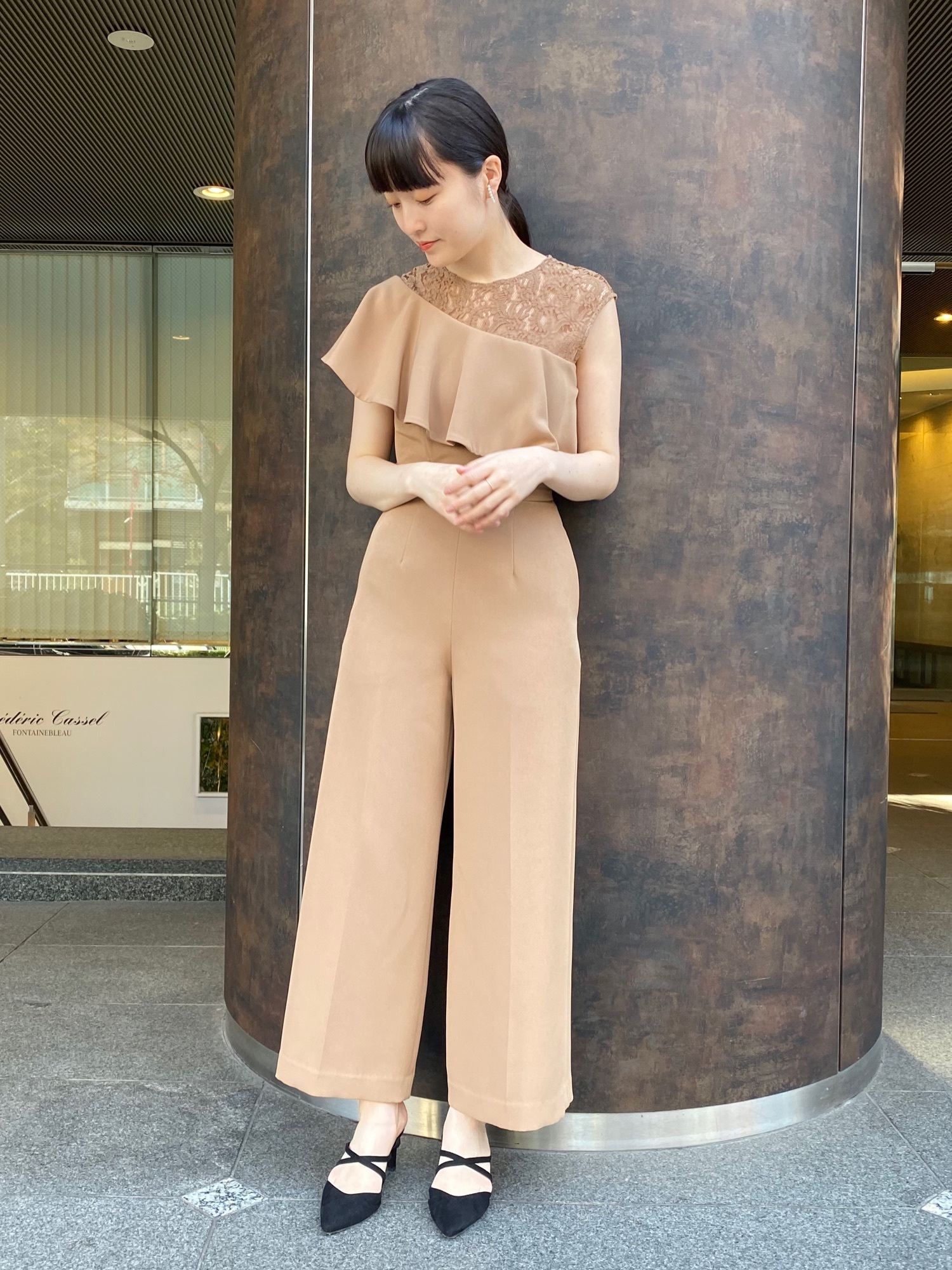 LADYラッフルワイドパンツドレス LAGUNAMOON LADYラッフルワイドパンツドレス （MNT） -ファッション