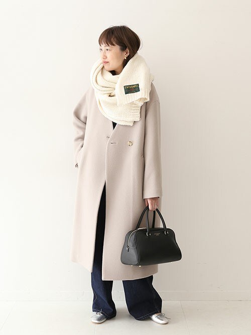 SLOBE IENA（スローブイエナ）の「Super100 ダブルモッサVネックノー