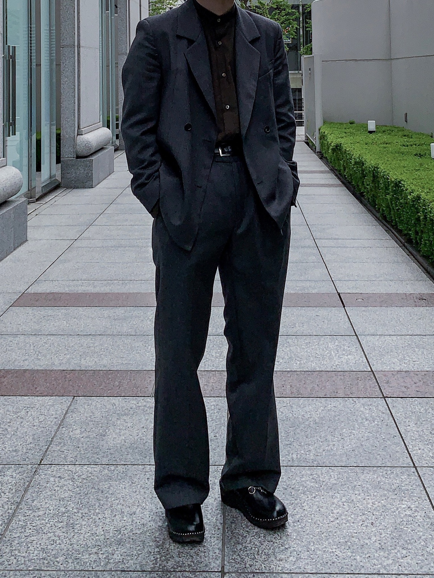 Gosha Rubchinskiyのテーラードジャケットを使った人気ファッション