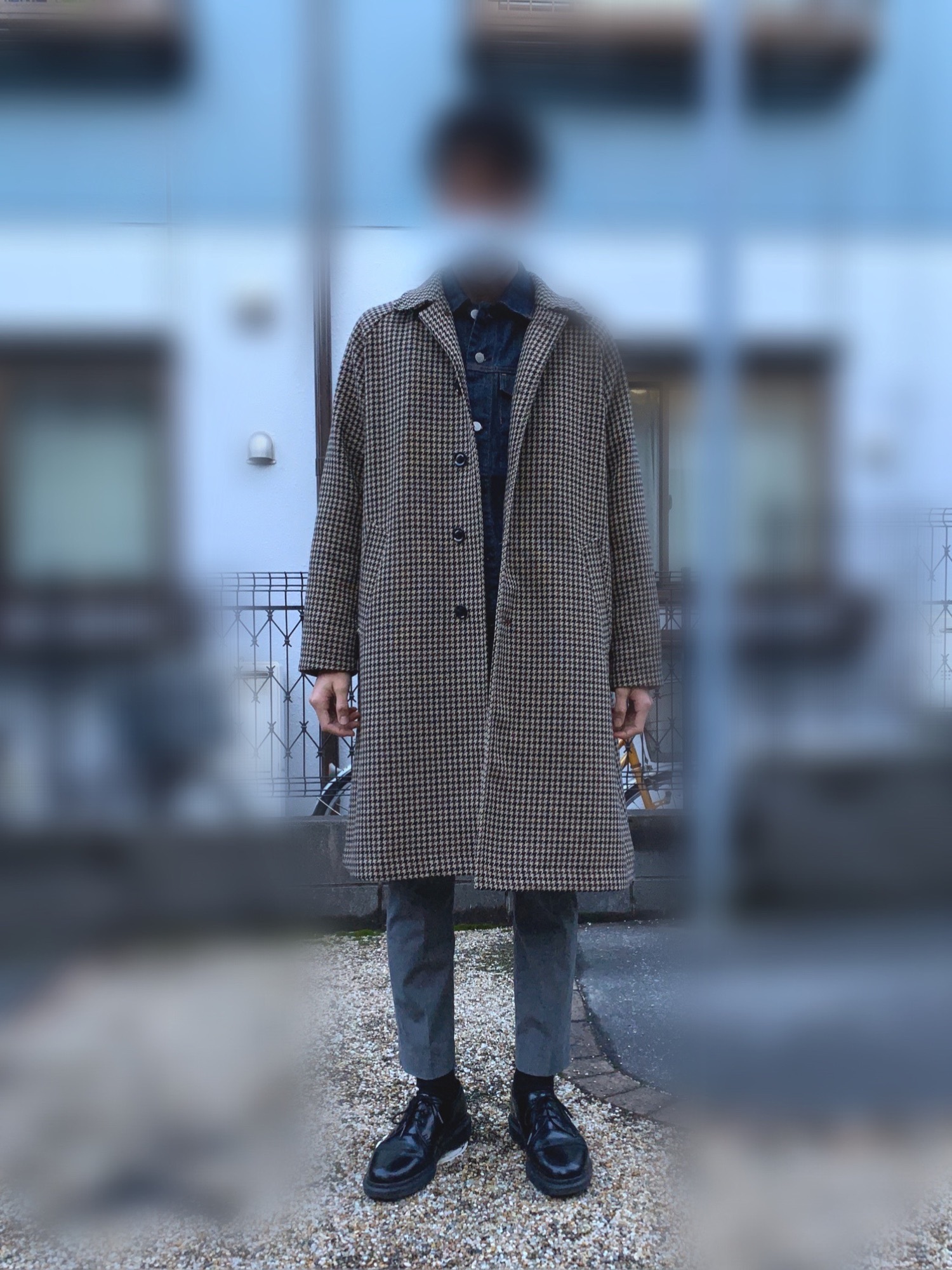 coen ガンクラブチェックロングステンカラーコート 楽天市場】【SALE／50%OFF】ガンクラブチェックロングステン