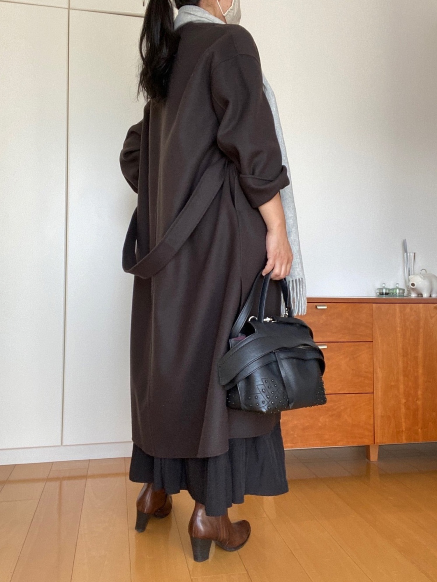 イエナ／美品❤️MANTECOダブルフェイスリバーコート ベージュ38 IENA（イエナ）の「MANTECOダブルフェイスコート◇（その他