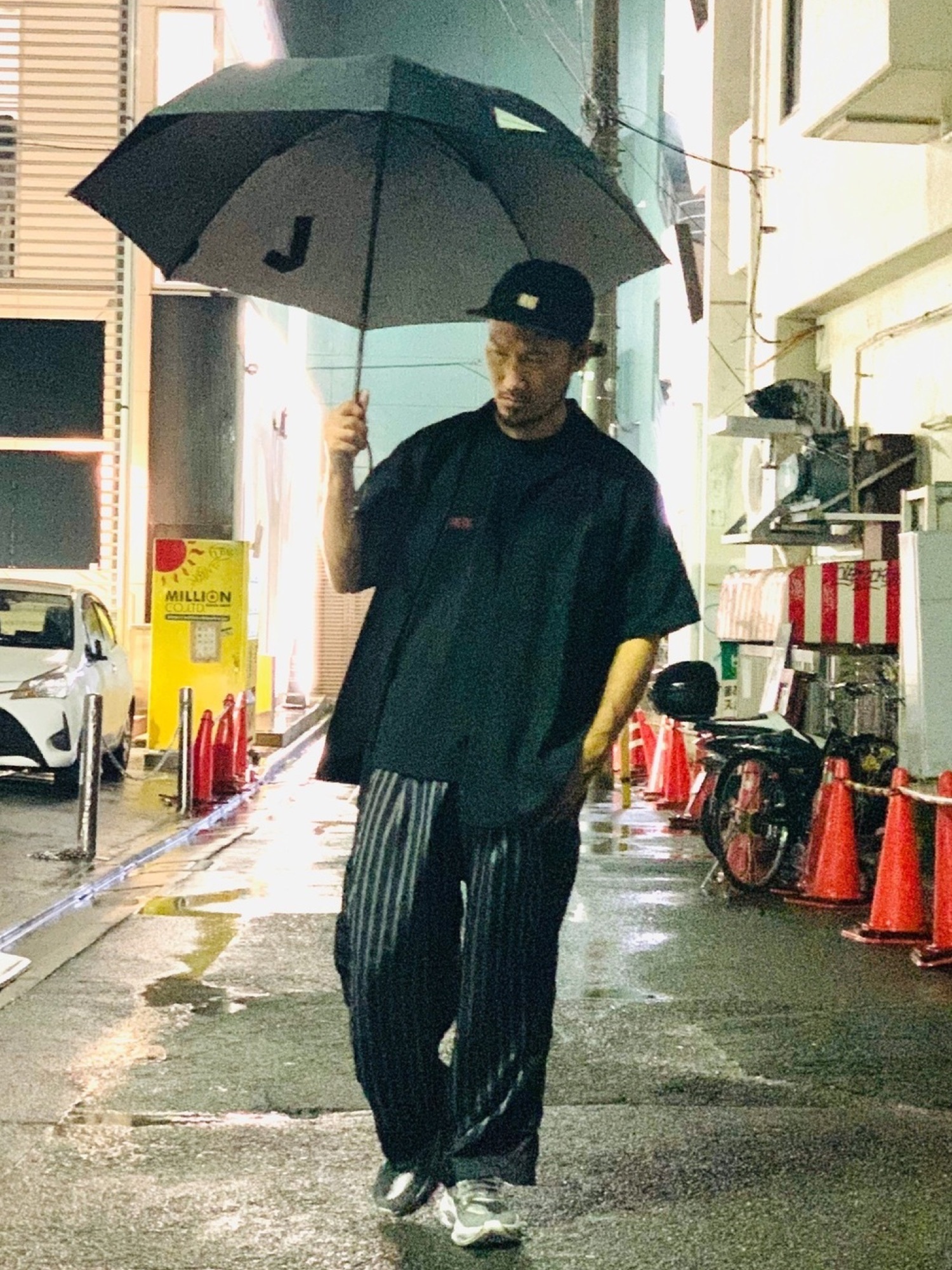 BRU NA BOINNE/ブルーナボイン コックルストライプパンツを使った