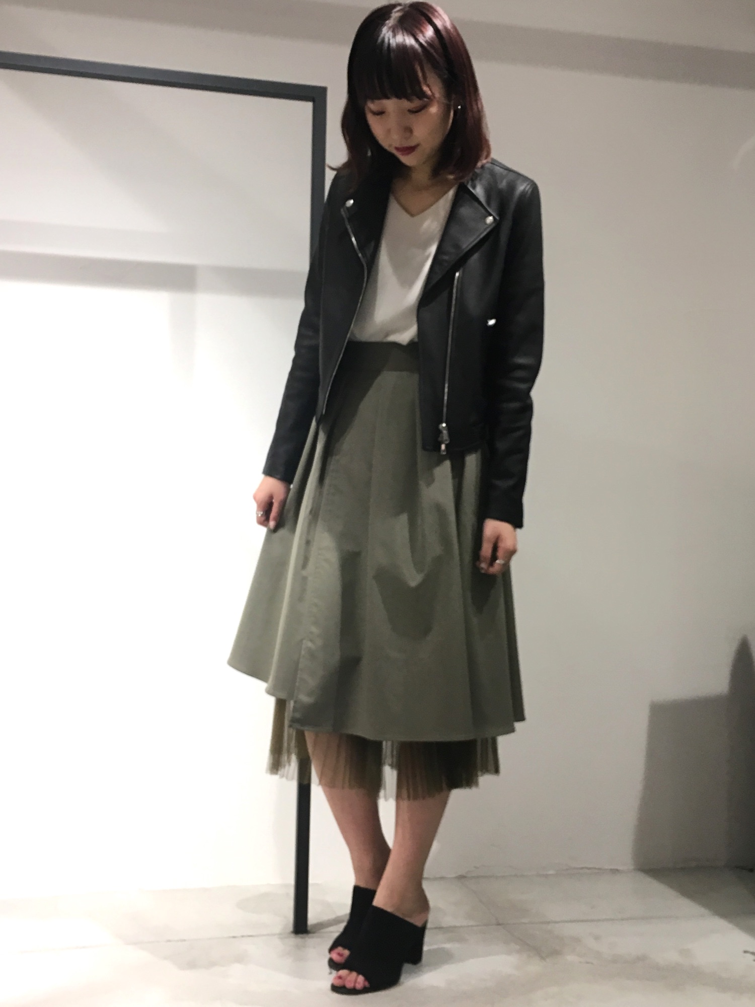 united tokyo リバーシブルチュールプリーツスカート UNITED TOKYO（ユナイテッドトウキョウ）の「リバーシブル