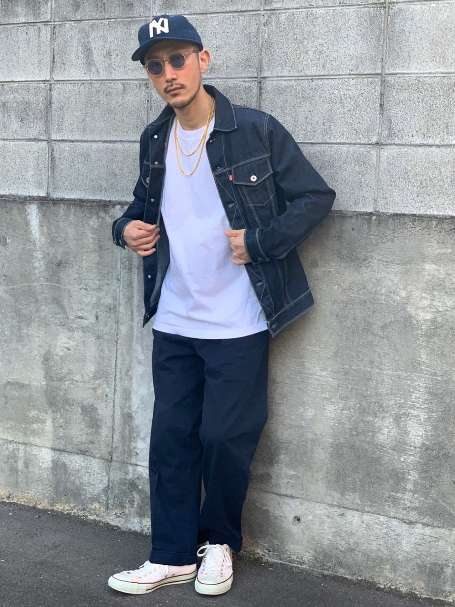 hinih$｜EBBETS FIELD FLANNELのキャップを使ったコーディネート - WEAR