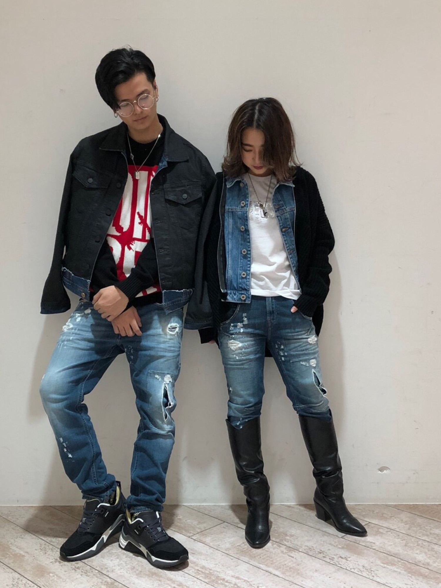 DIESEL（ディーゼル）の「メンズ コーティングデニムジャケット 