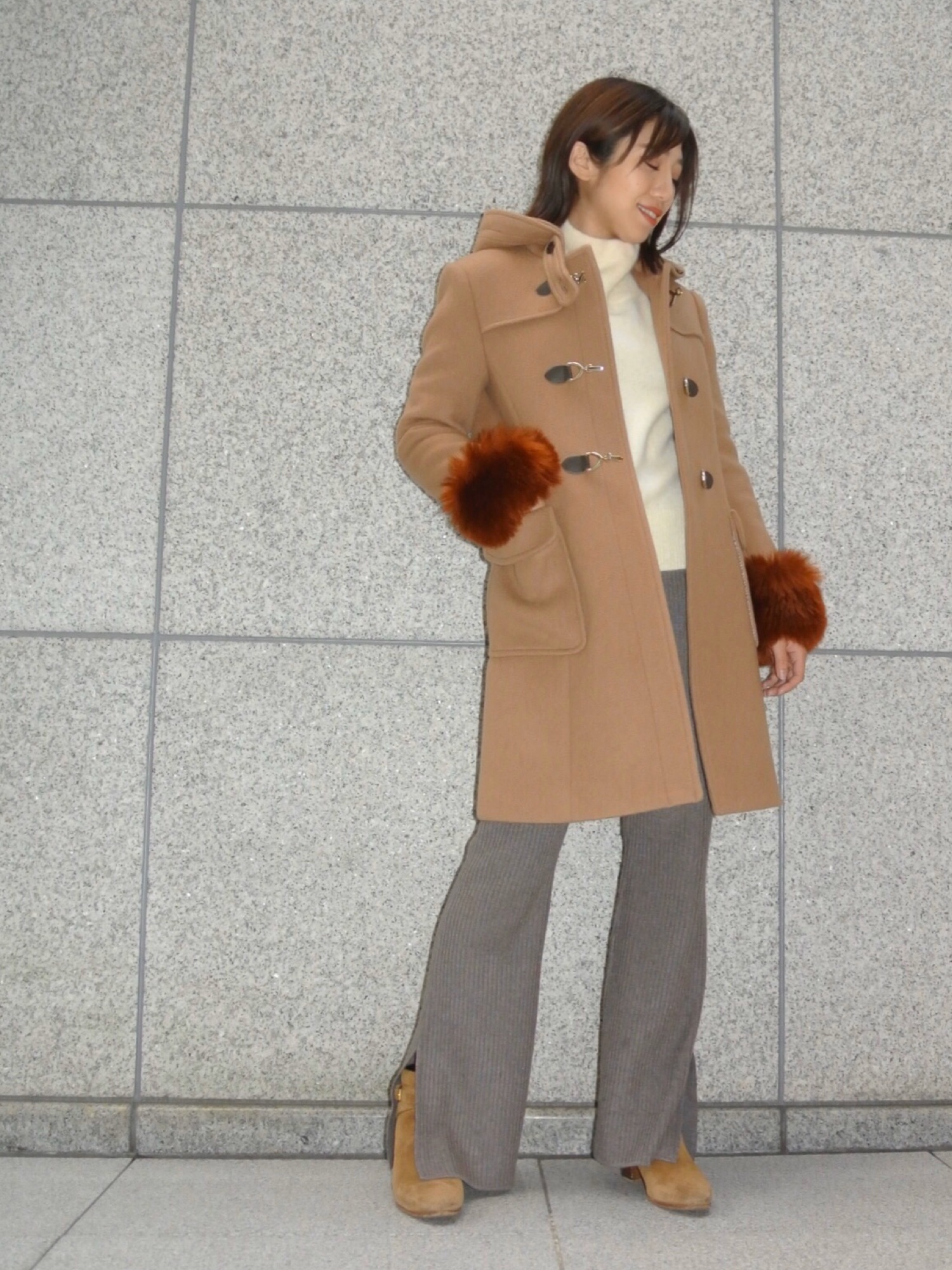 LOVELESS（ラブレス）の「エコファー ビット ダッフルコート（ダッフル