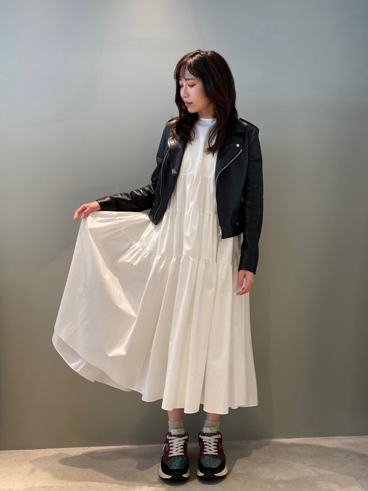 ワンピース YOHEI OHNO MANTLE TIERED DRESS YOHEI OHNO（ヨウヘイオオノ）の「【YOHEI OHNO】WOMEN