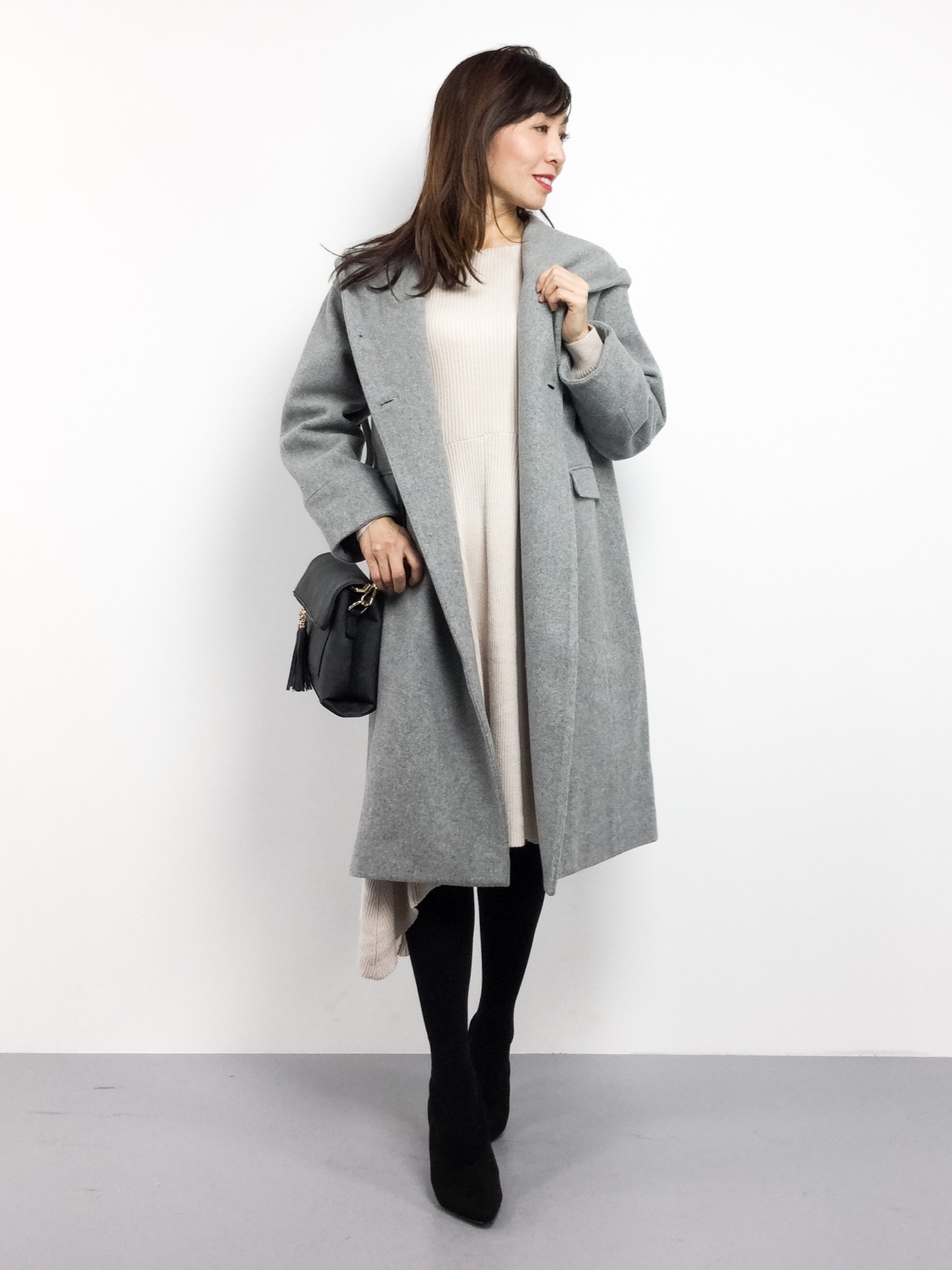 SLOBE IENA（スローブイエナ）の「SUPER100 ニュアンスフードコート 