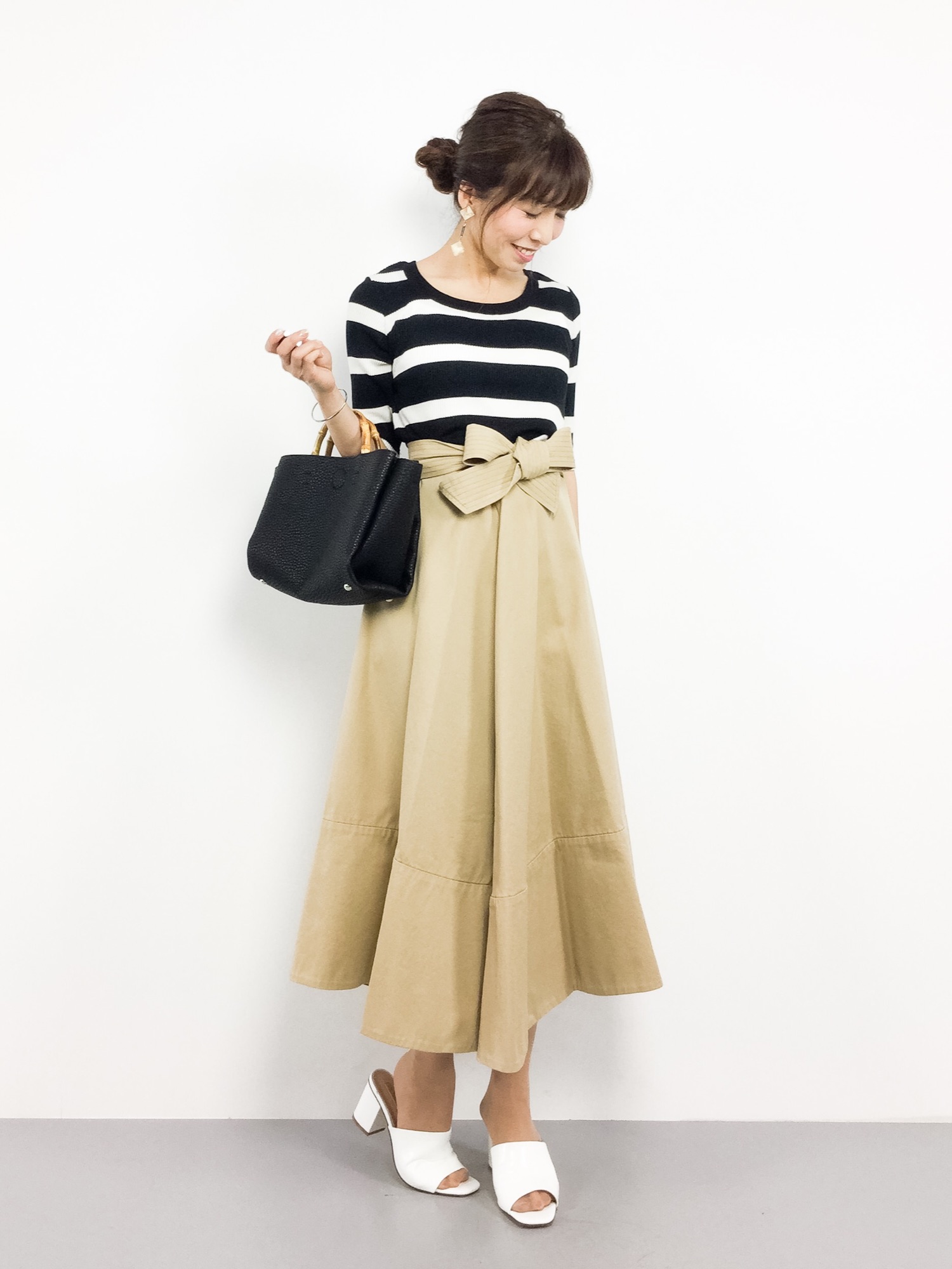 ♡Hiro♡IENA ボーダーリブフレンチスリーブプルオーバー IENA（イエナ）の「ボーダーリブ フレンチスリーブ プルオーバー◇（T