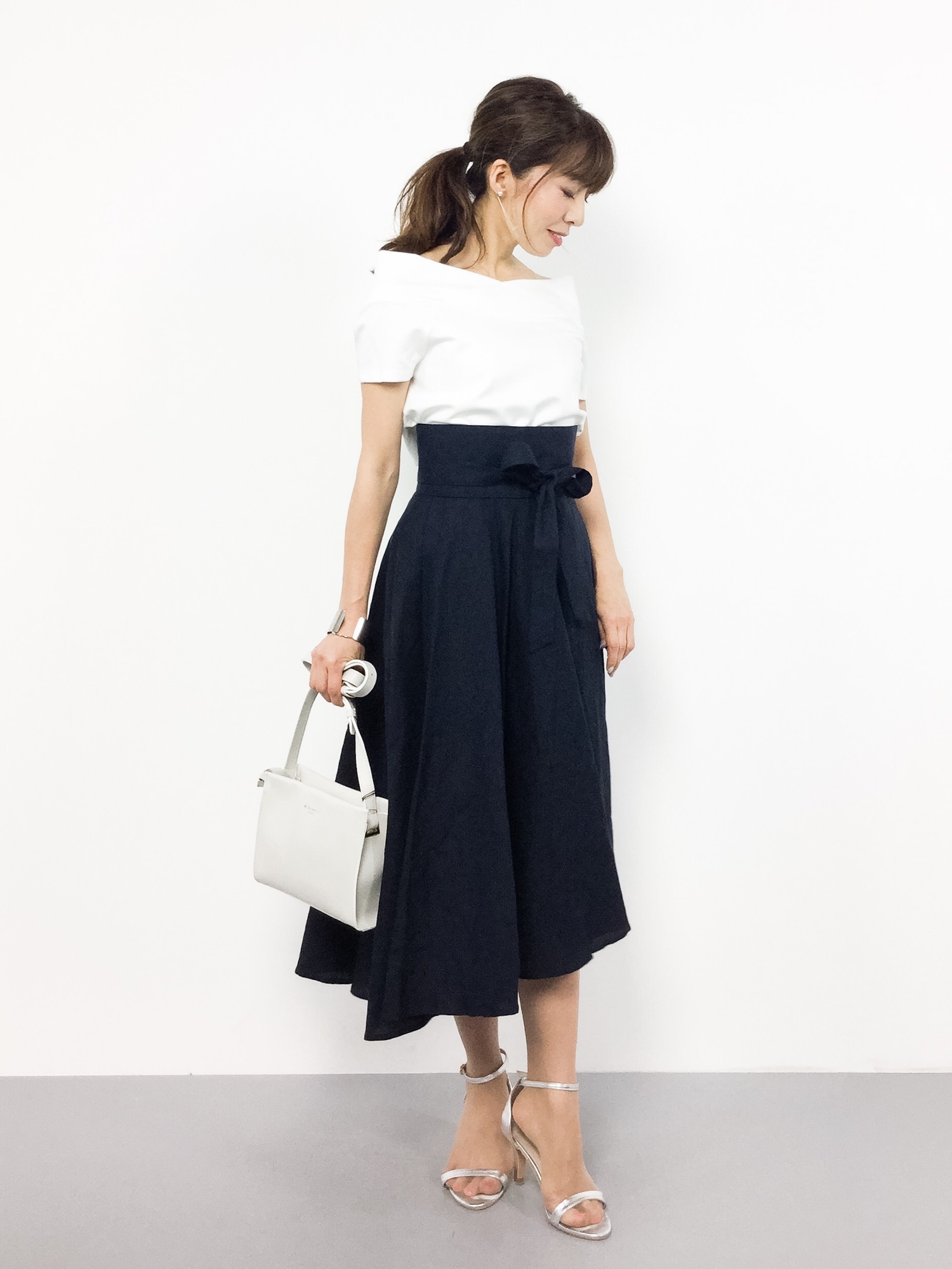 Noble - Ry/Nyストレッチオフショルプルオーバー（専用） Noble（ノーブル）の「Ry/Nyストレッチオフショルプルオーバー