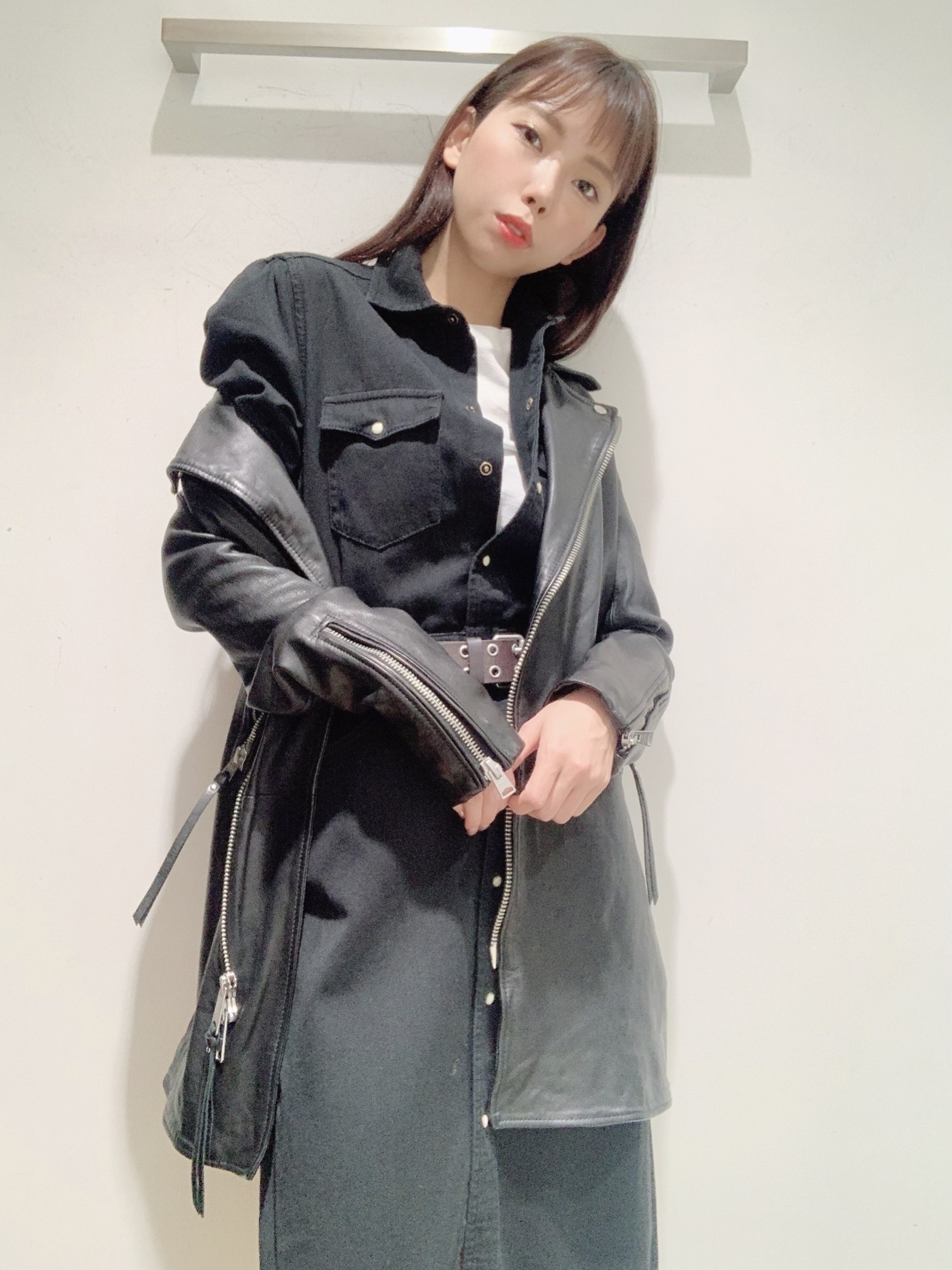 ALLSAINTS(オールセインツ)の「LUNA LEATHER BIKER MAC | LUNA ALLSAINTS(オールセインツ)の「LUNA LEATHER BIKER MAC | LUNA
