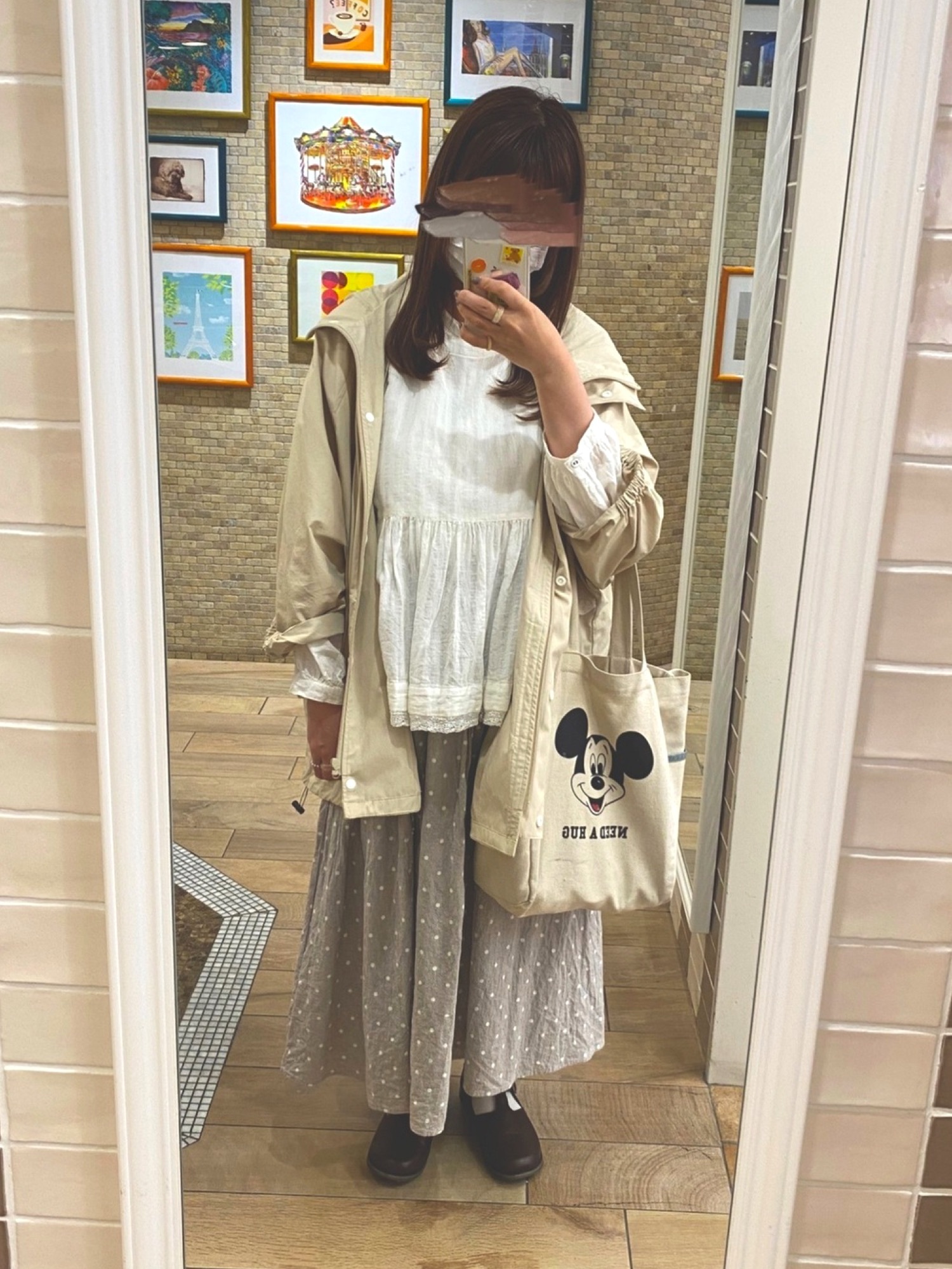 Samansa Mos2（サマンサ モスモス）の「ドットスカート（スカート