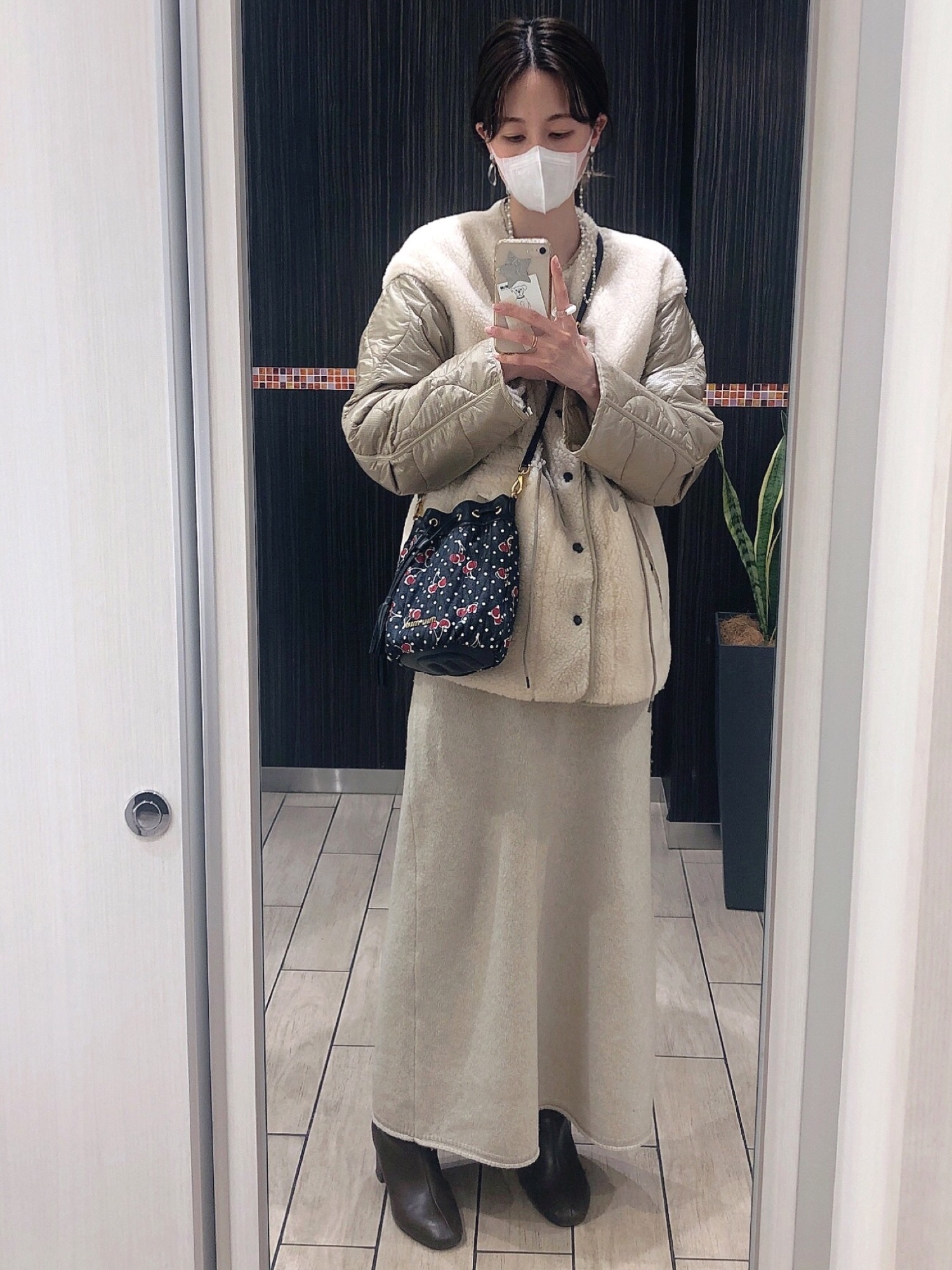 【Plage】boucle nuance ニットスカート plage（プラージュ）の「boucle nuance ニットスカート
